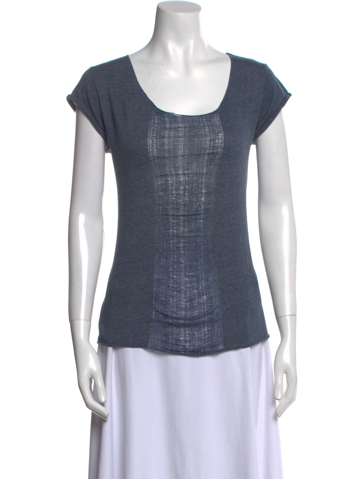 Raquel Allegra Scoop Neck Short Sleeve T-Shirt