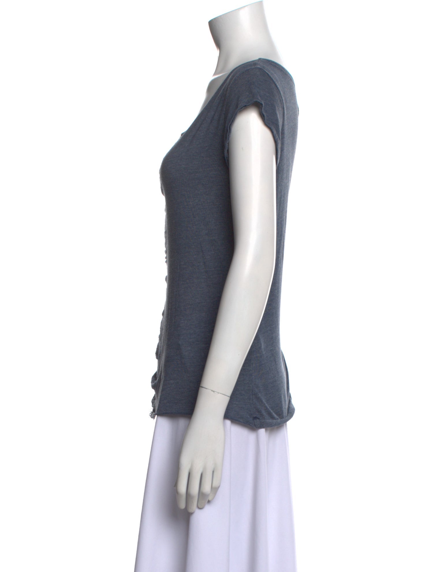 Raquel Allegra Scoop Neck Short Sleeve T-Shirt