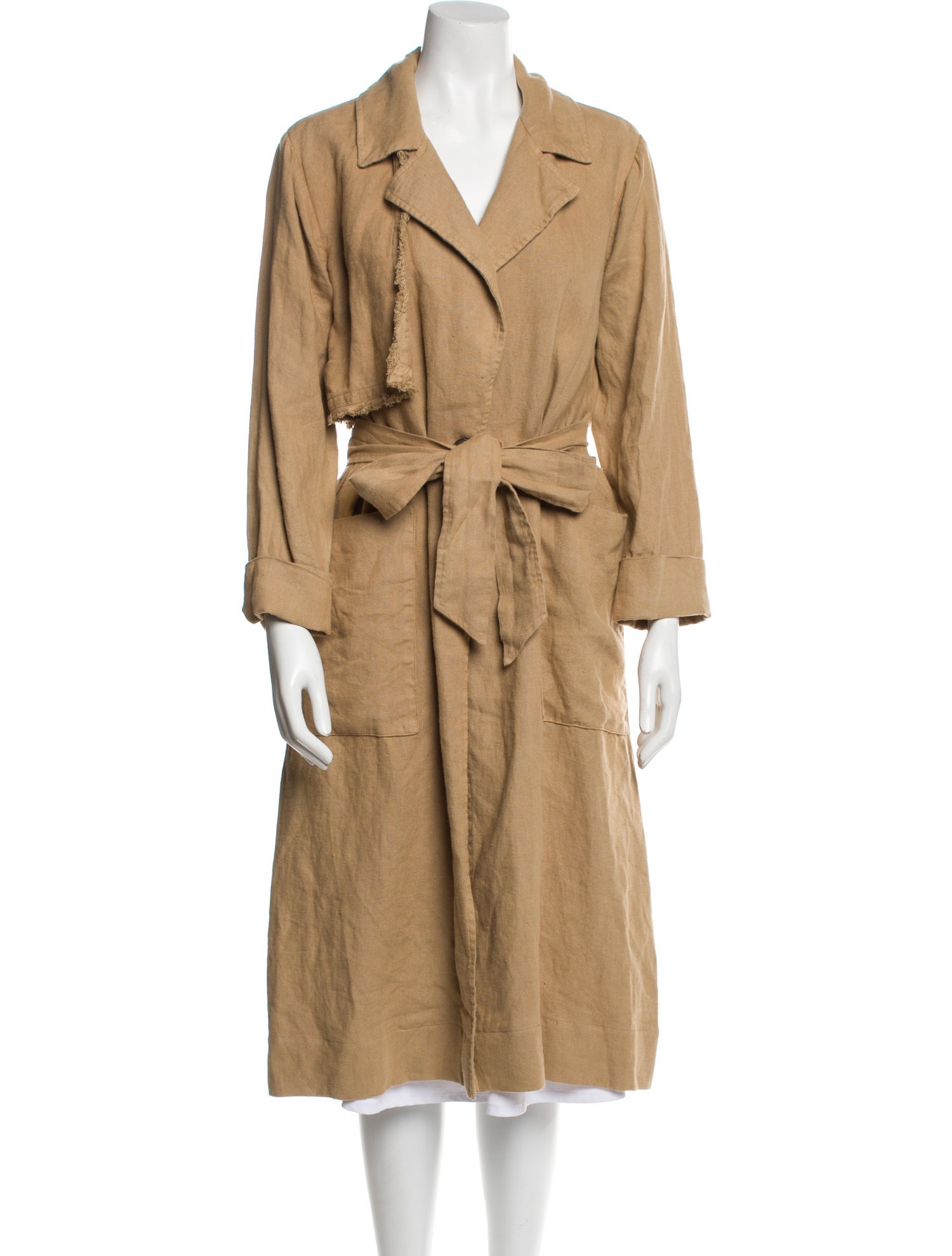 Raquel Allegra Linen Trench Coat