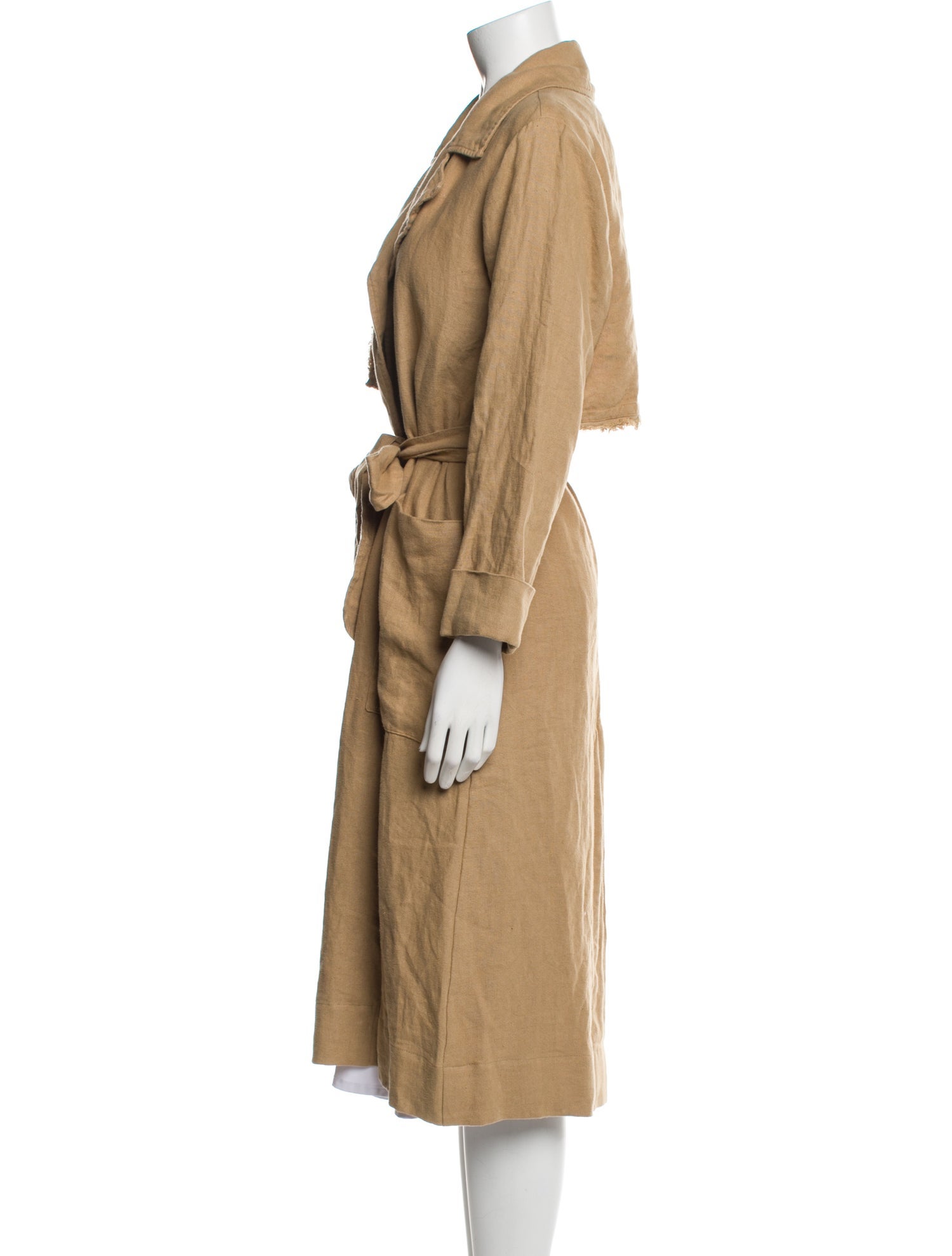 Raquel Allegra Linen Trench Coat