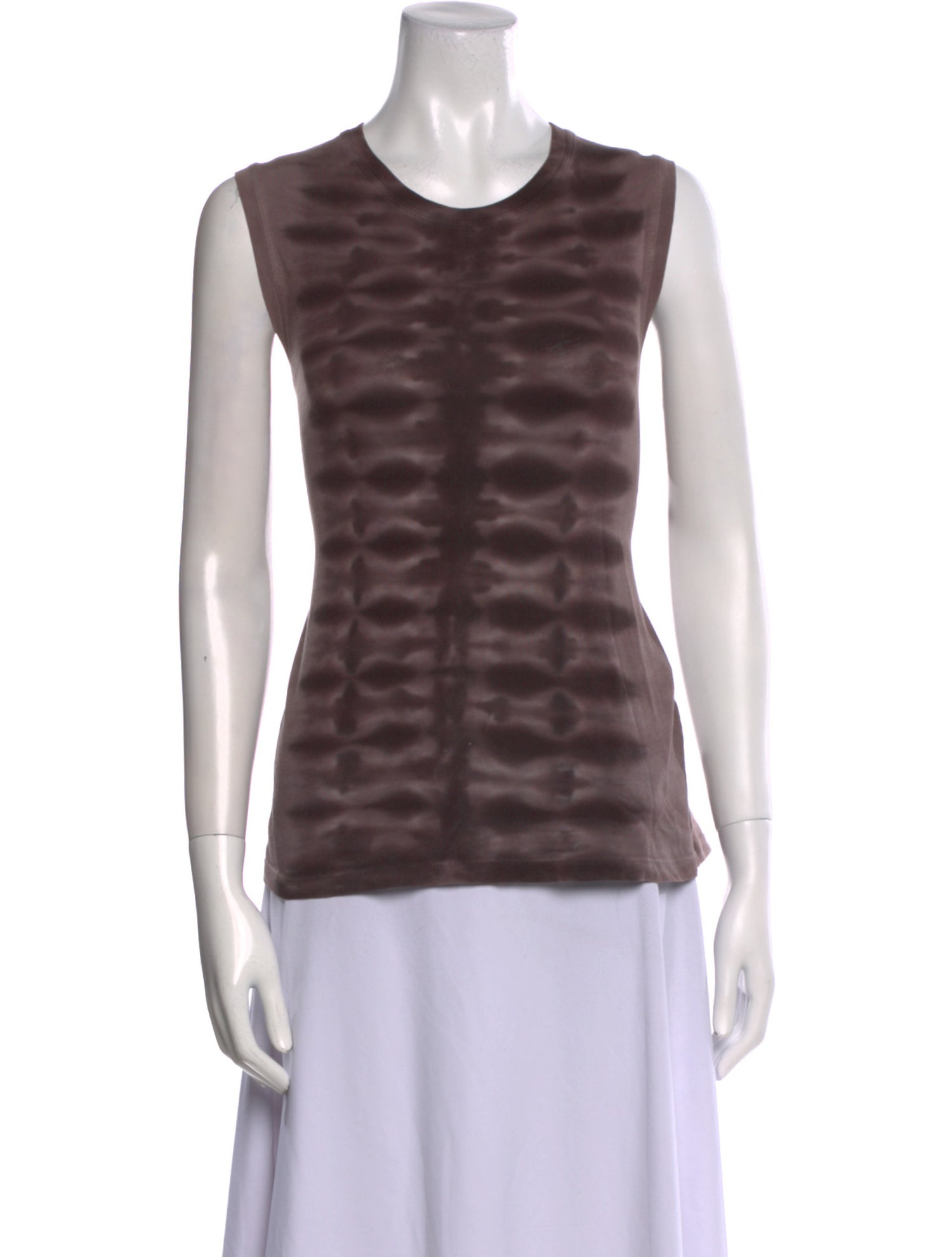 Raquel Allegra Printed Crew Neck Top