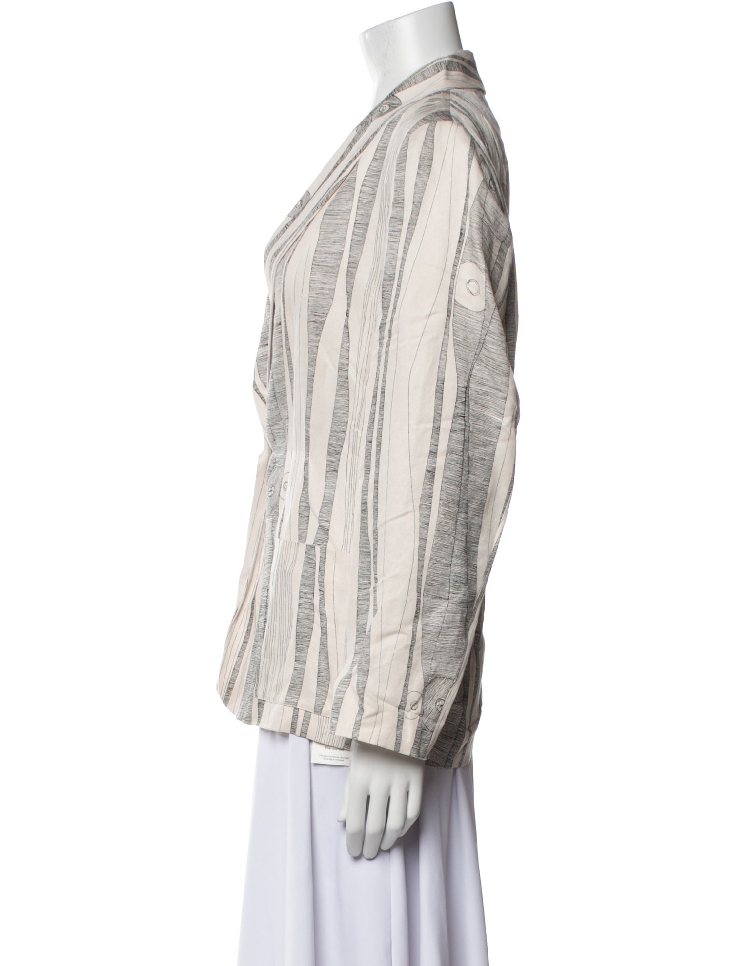 Raquel Allegra Linen Striped Jacket