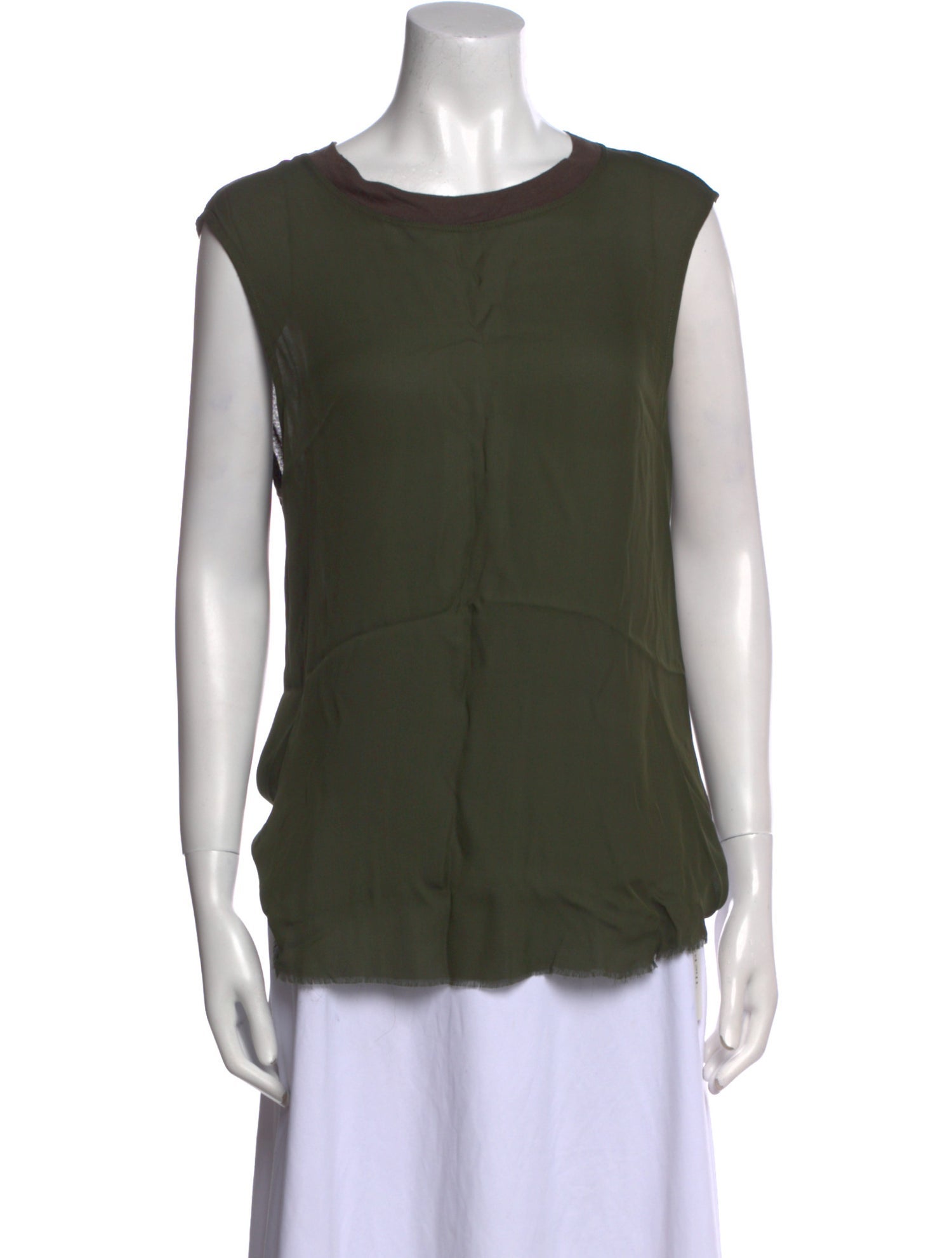 Raquel Allegra Silk Scoop Neck Top