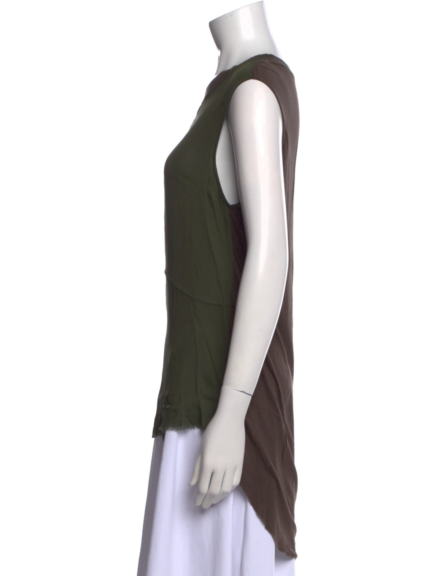 Raquel Allegra Silk Scoop Neck Top