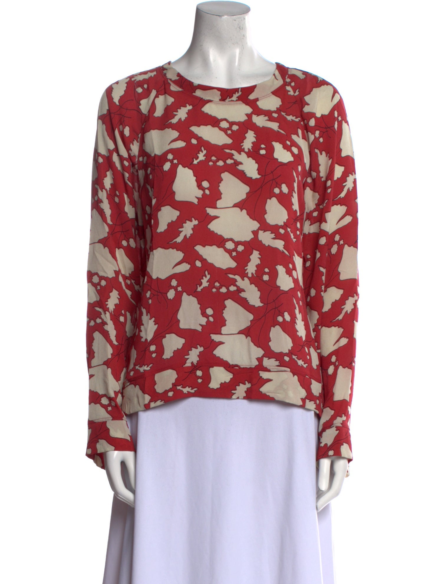 Raquel Allegra Silk Floral Print Top