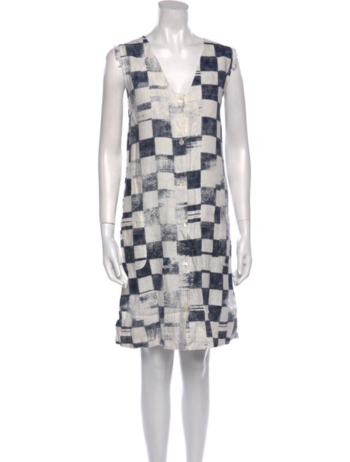 Raquel Allegra Linen Knee-Length Dress