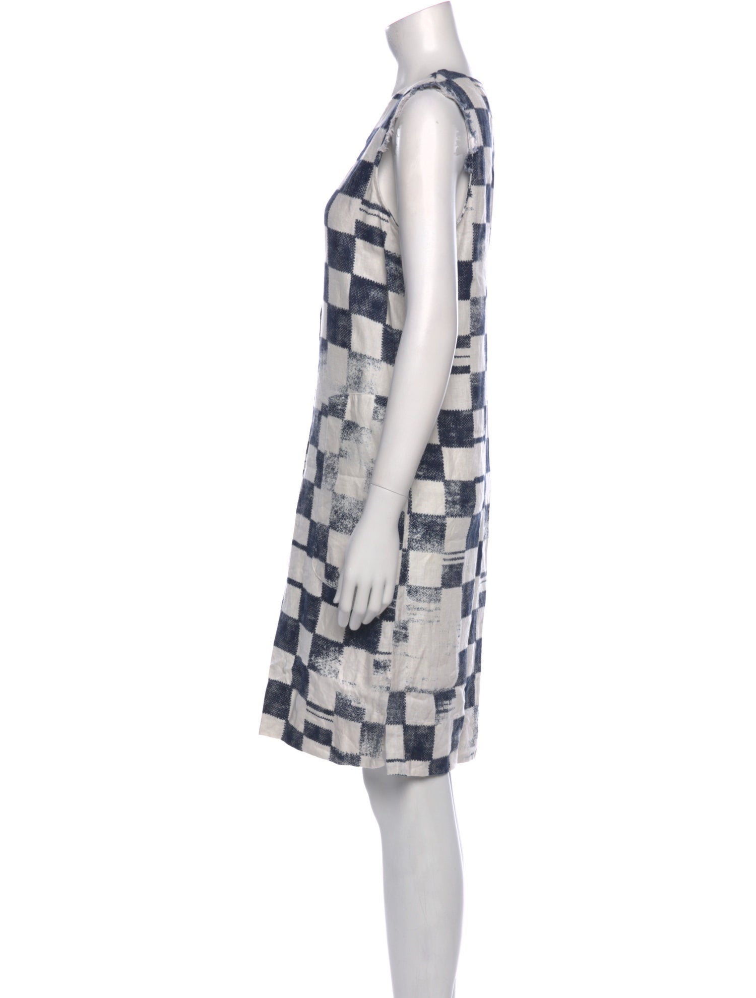 Raquel Allegra Linen Knee-Length Dress