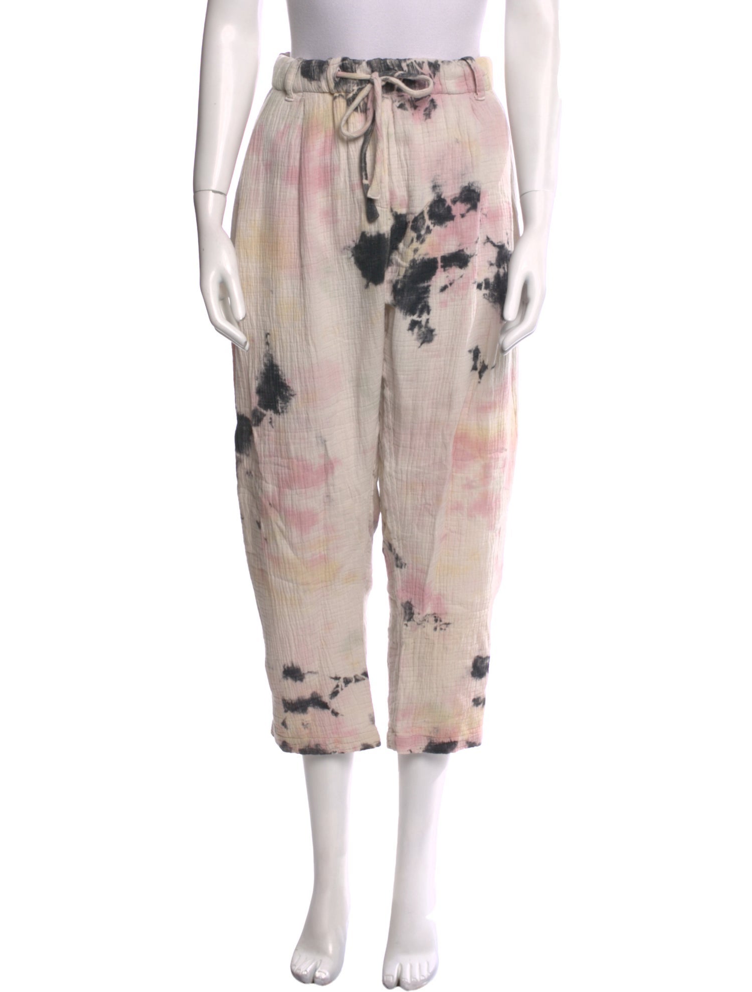 Raquel Allegra Tie-Dye Print Straight Leg Pants