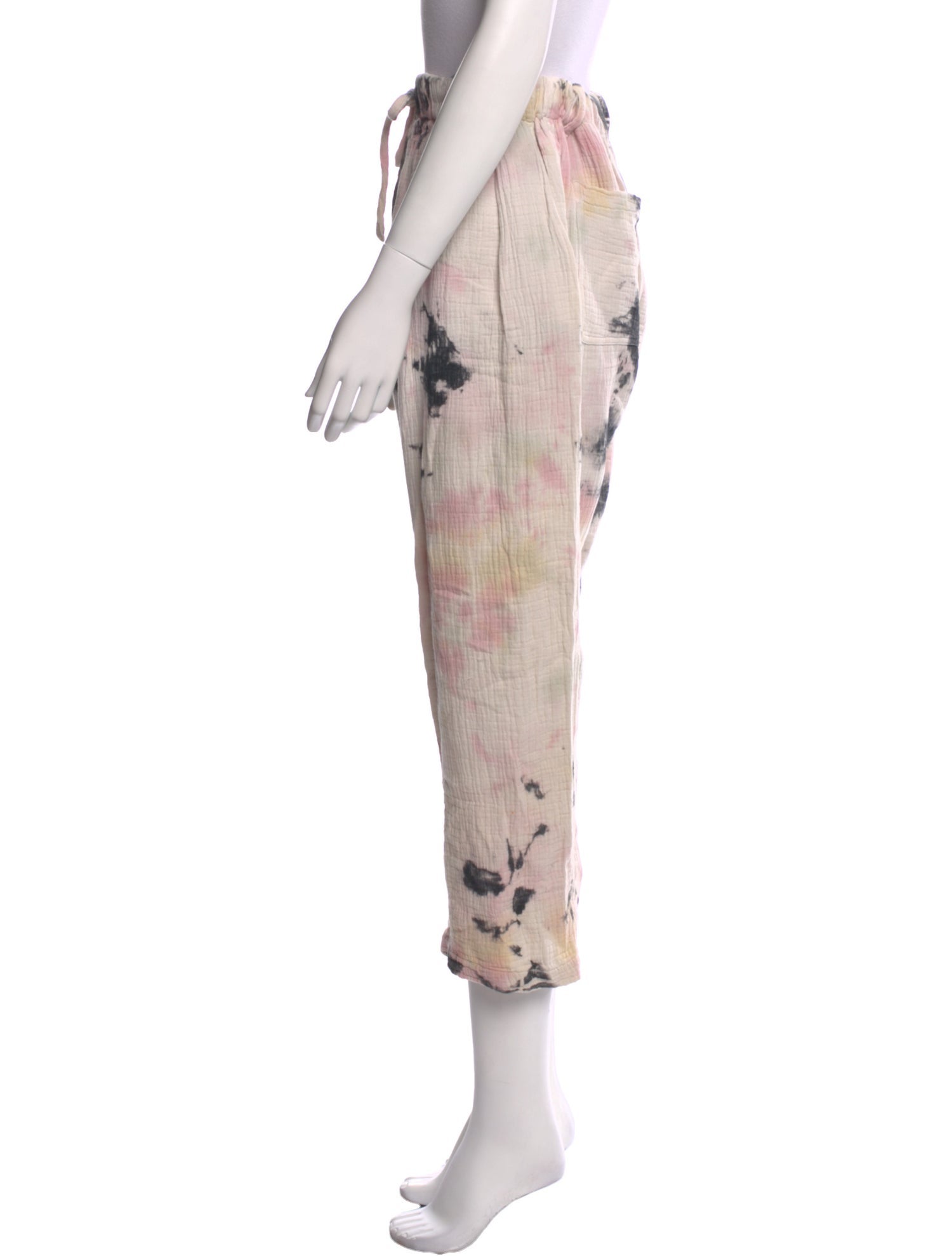 Raquel Allegra Tie-Dye Print Straight Leg Pants