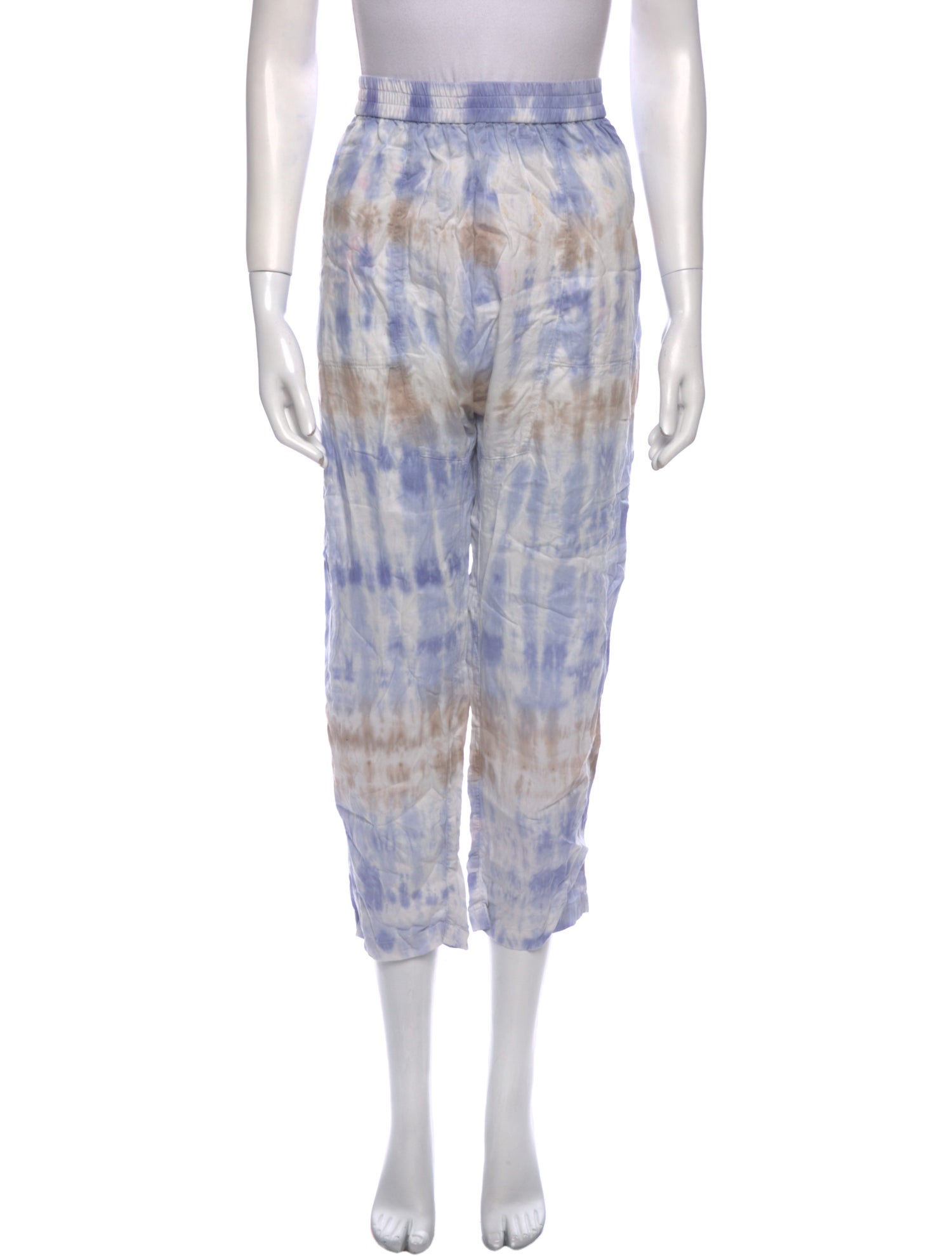 Raquel Allegra Tie-Dye Print Straight Leg Pants