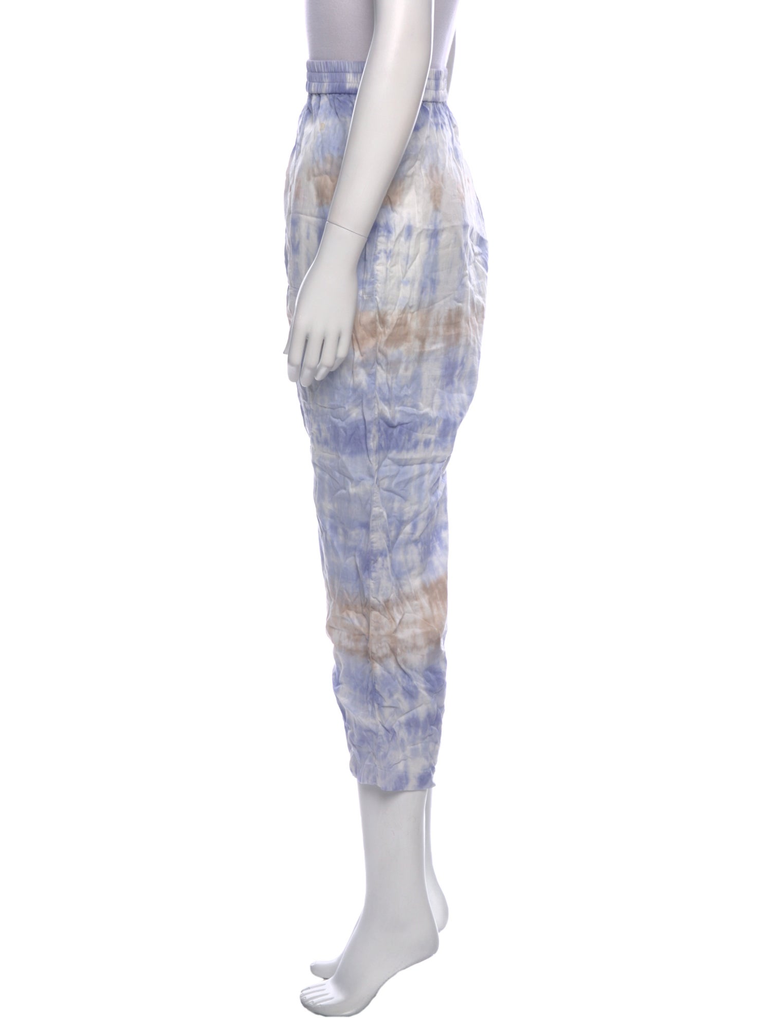 Raquel Allegra Tie-Dye Print Straight Leg Pants