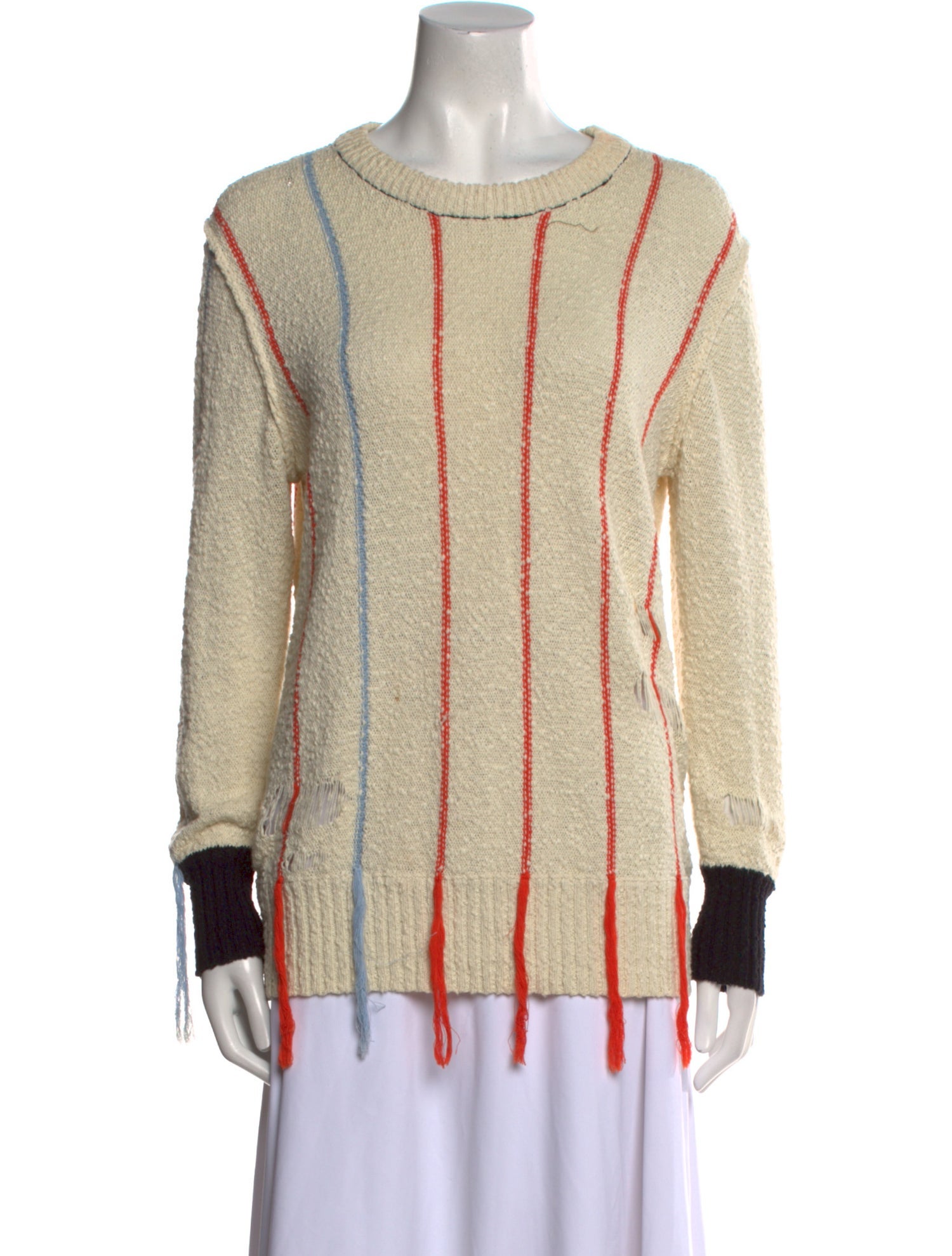 Raquel Allegra Striped Crew Neck Sweater