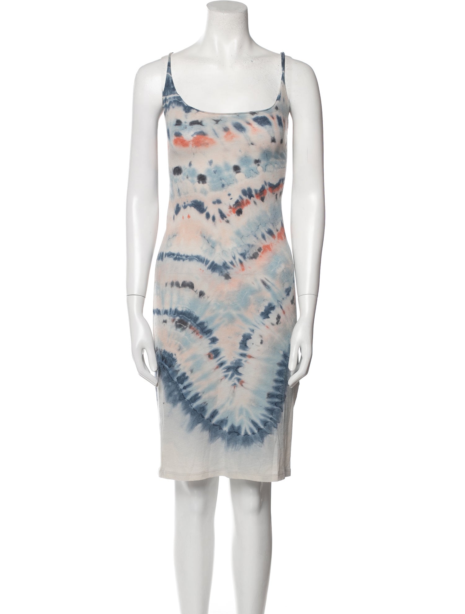 Raquel Allegra Tie-Dye Print Knee-Length Dress