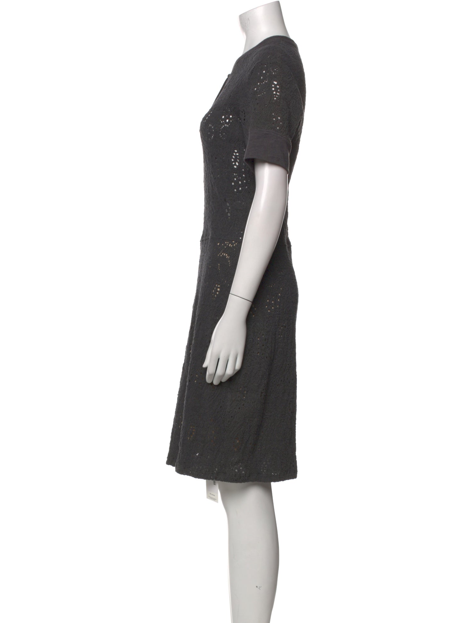 Raquel Allegra Crew Neck Knee-Length Dress