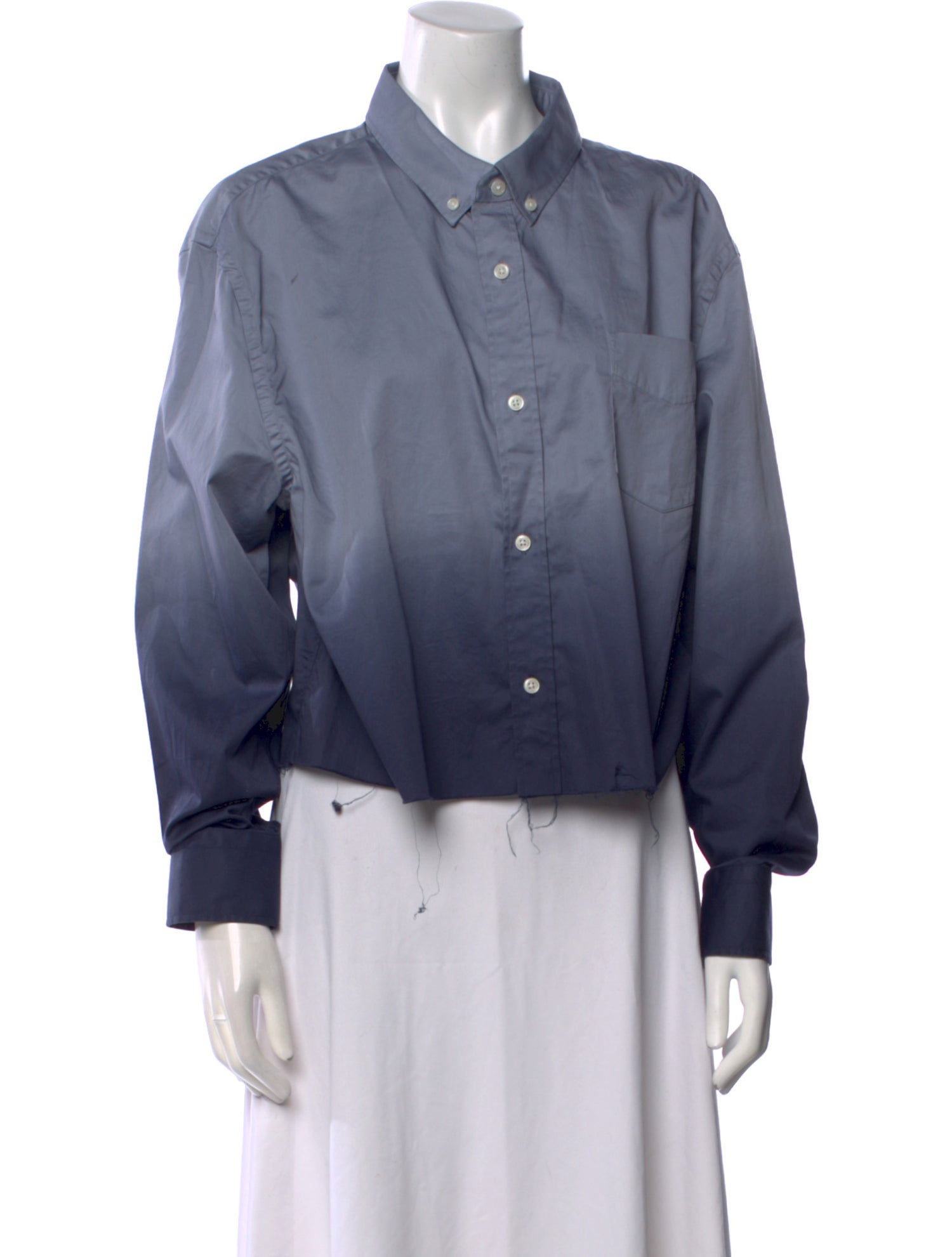 Raquel Allegra Long Sleeve Button-Up Top