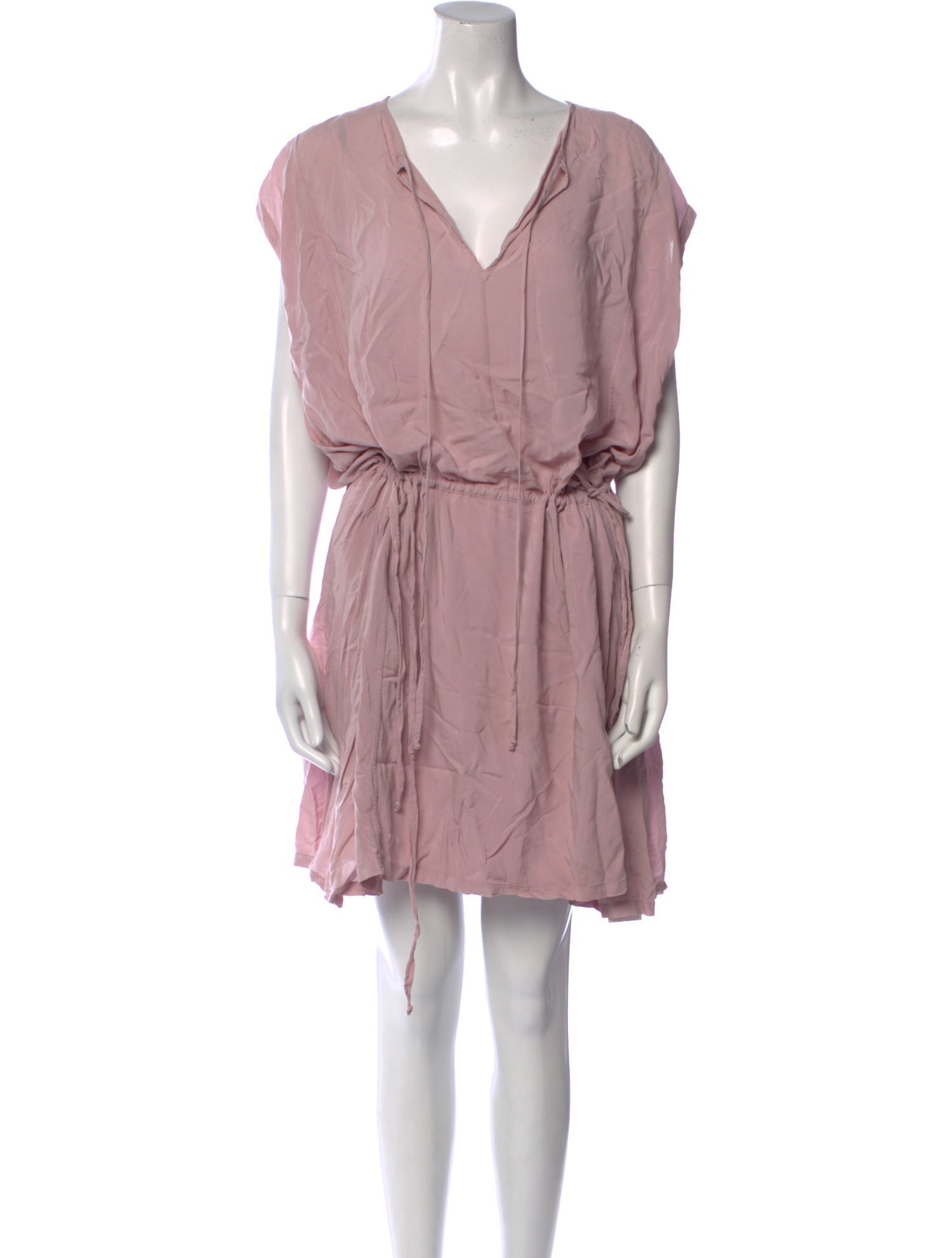 Raquel Allegra V-Neck Knee-Length Dress