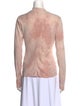 Raquel Allegra Mock Neck Long Sleeve Button-Up Top