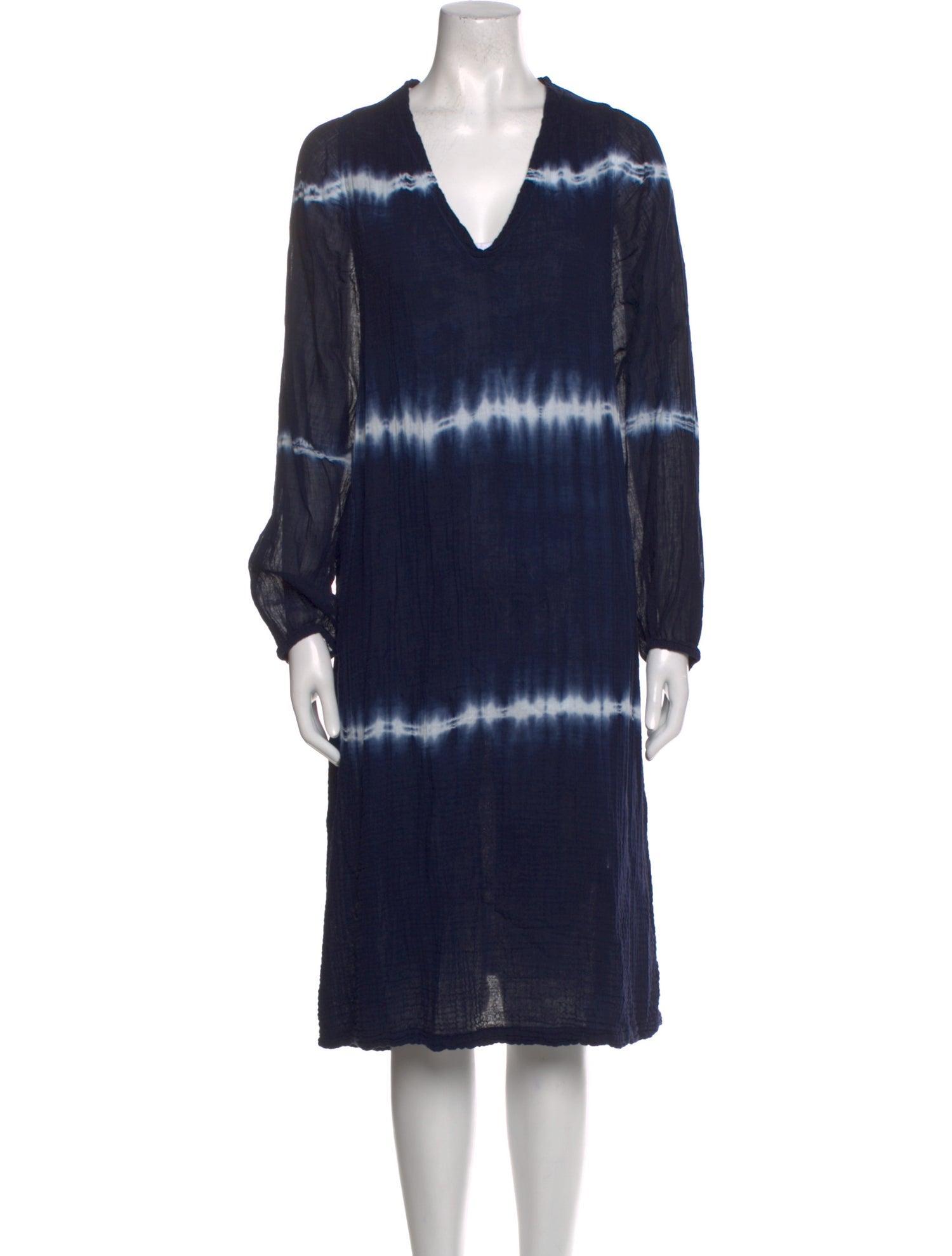 Raquel Allegra Tie-Dye Print Knee-Length Dress