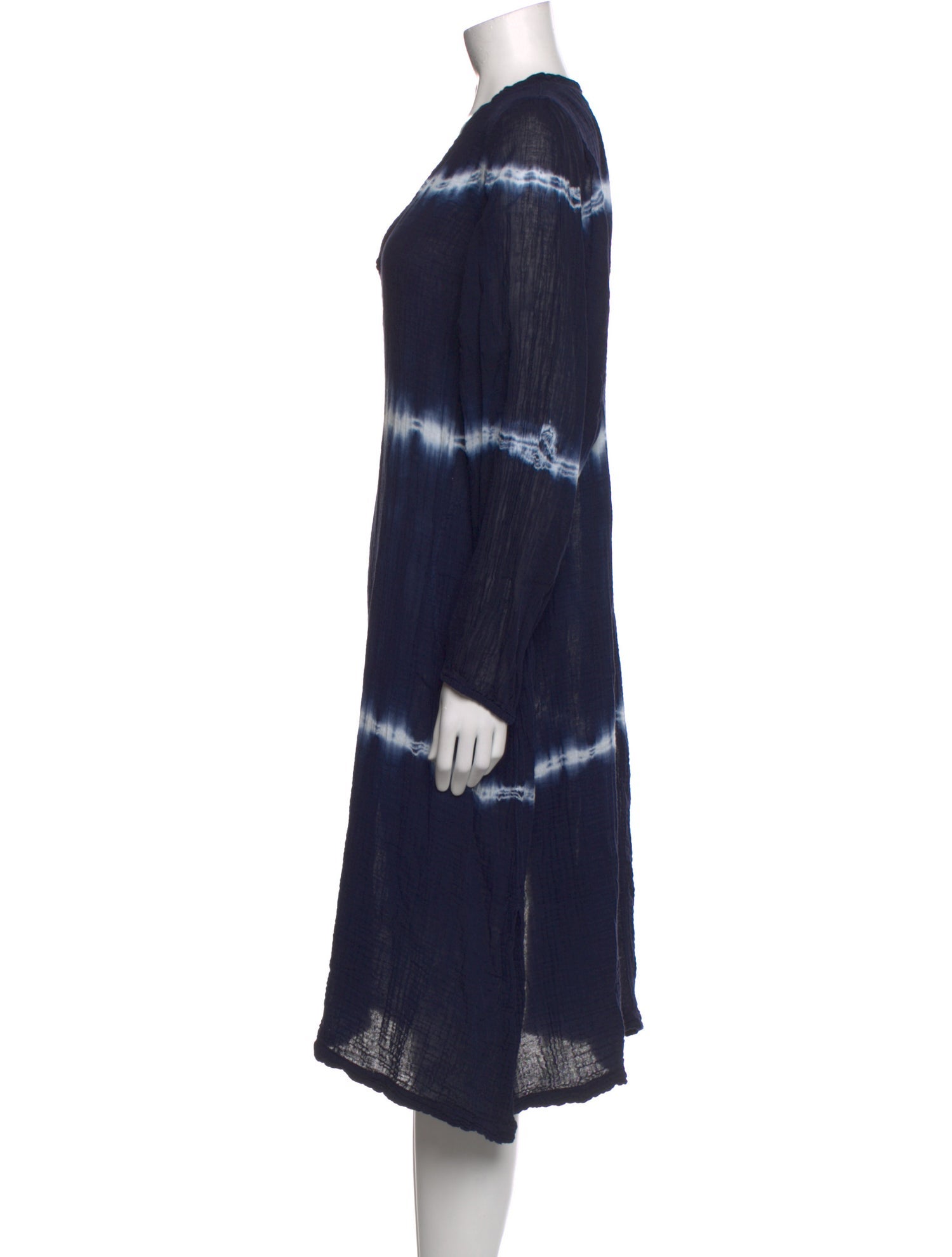 Raquel Allegra Tie-Dye Print Knee-Length Dress