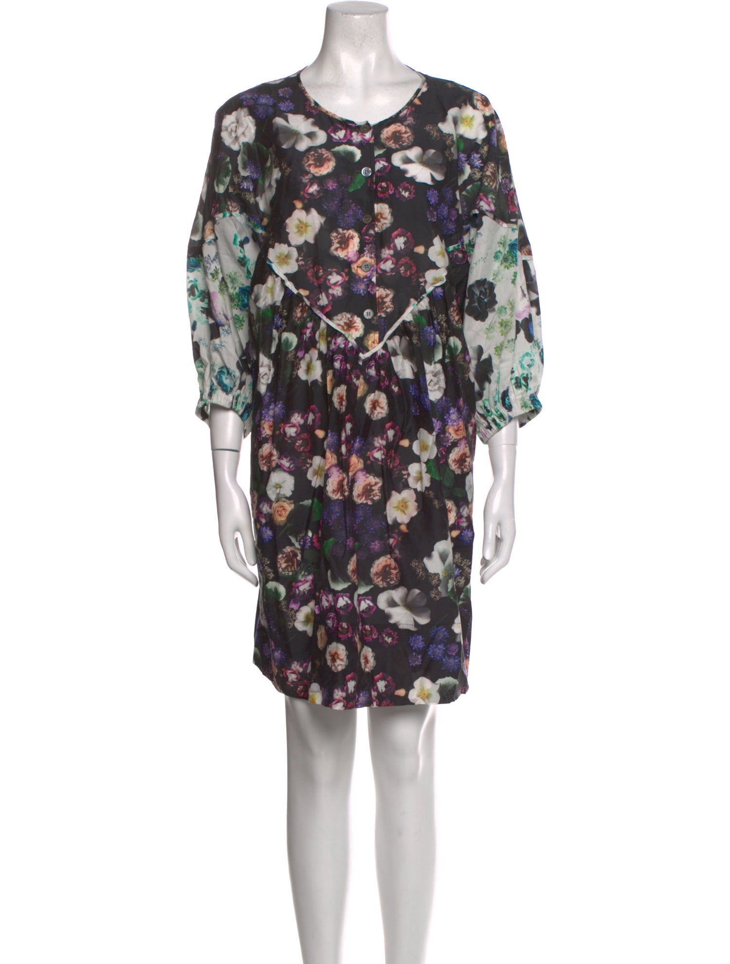 Raquel Allegra Floral Print Mini Dress