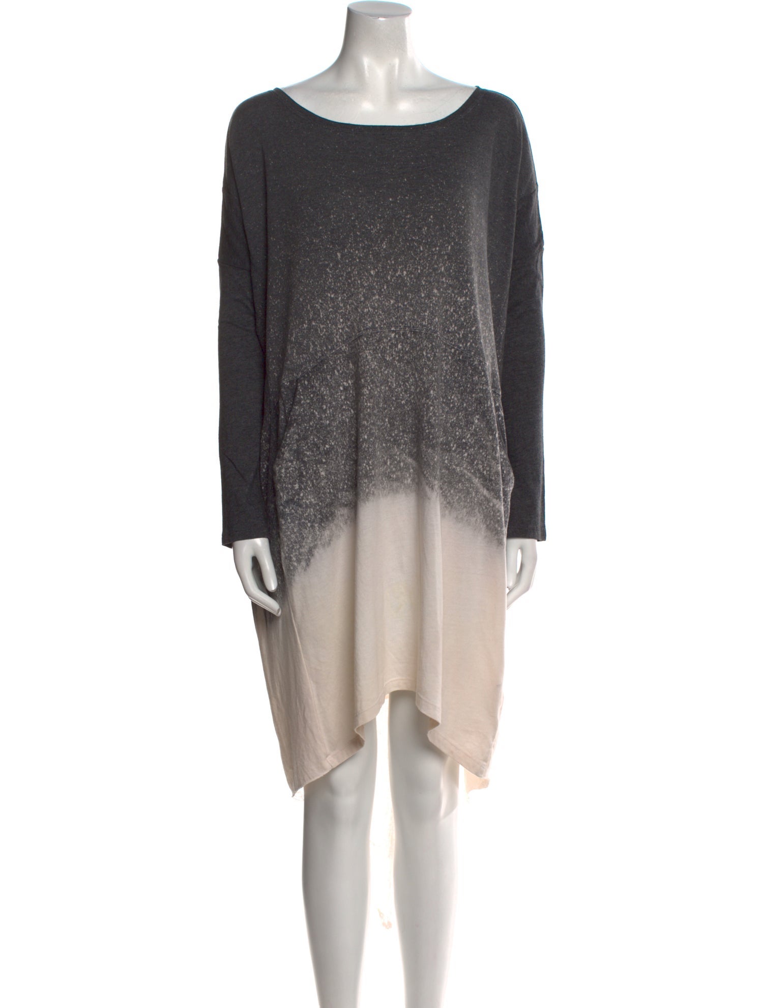 Raquel Allegra Colorblock Pattern Midi Length Dress