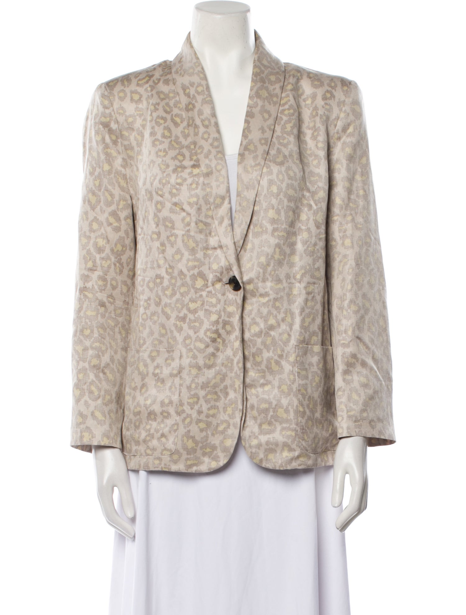 Raquel Allegra Linen Evening Jacket