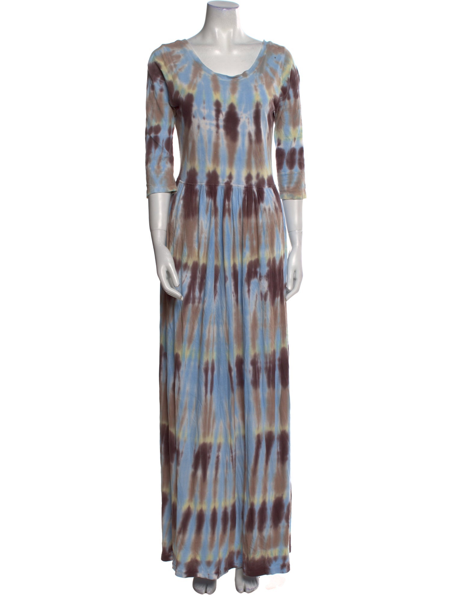 Raquel Allegra Tie-Dye Print Long Dress