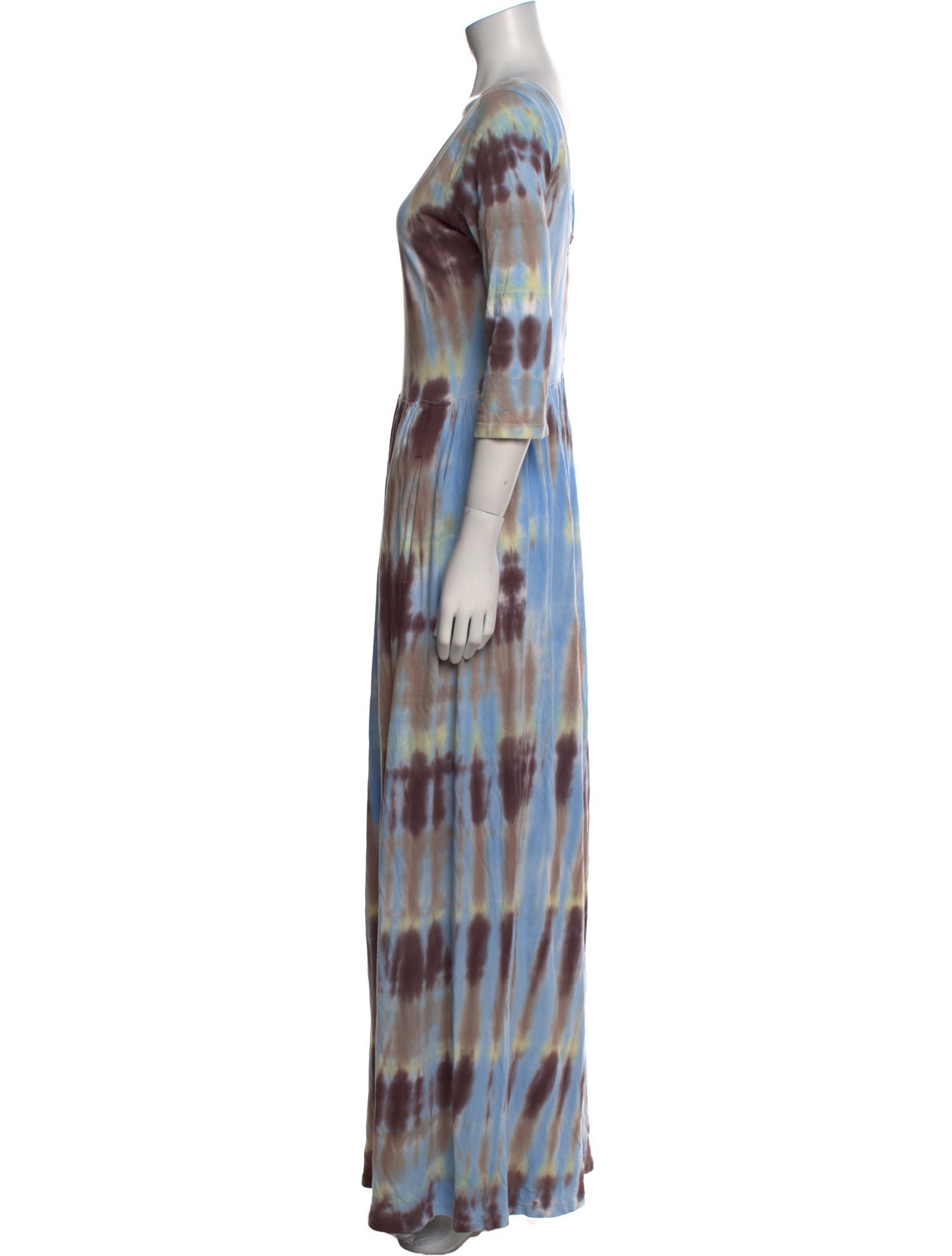 Raquel Allegra Tie-Dye Print Long Dress