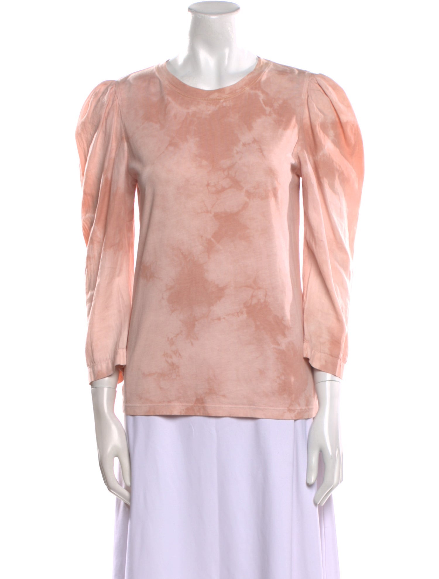 Raquel Allegra Scoop Neck Three-Quarter Sleeve Blouse