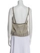 Raquel Allegra Silk V-Neck Crop Top
