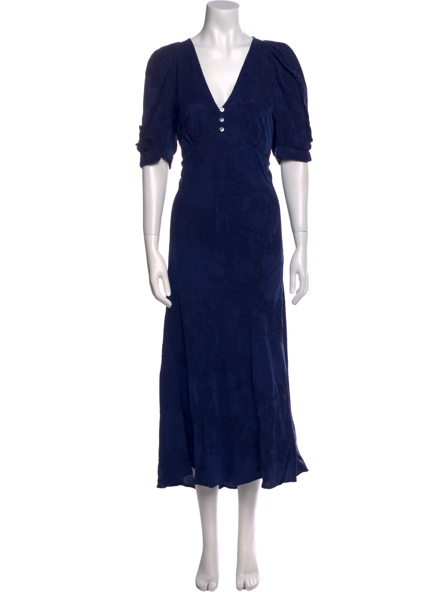 Raquel Allegra V-Neck Long Dress