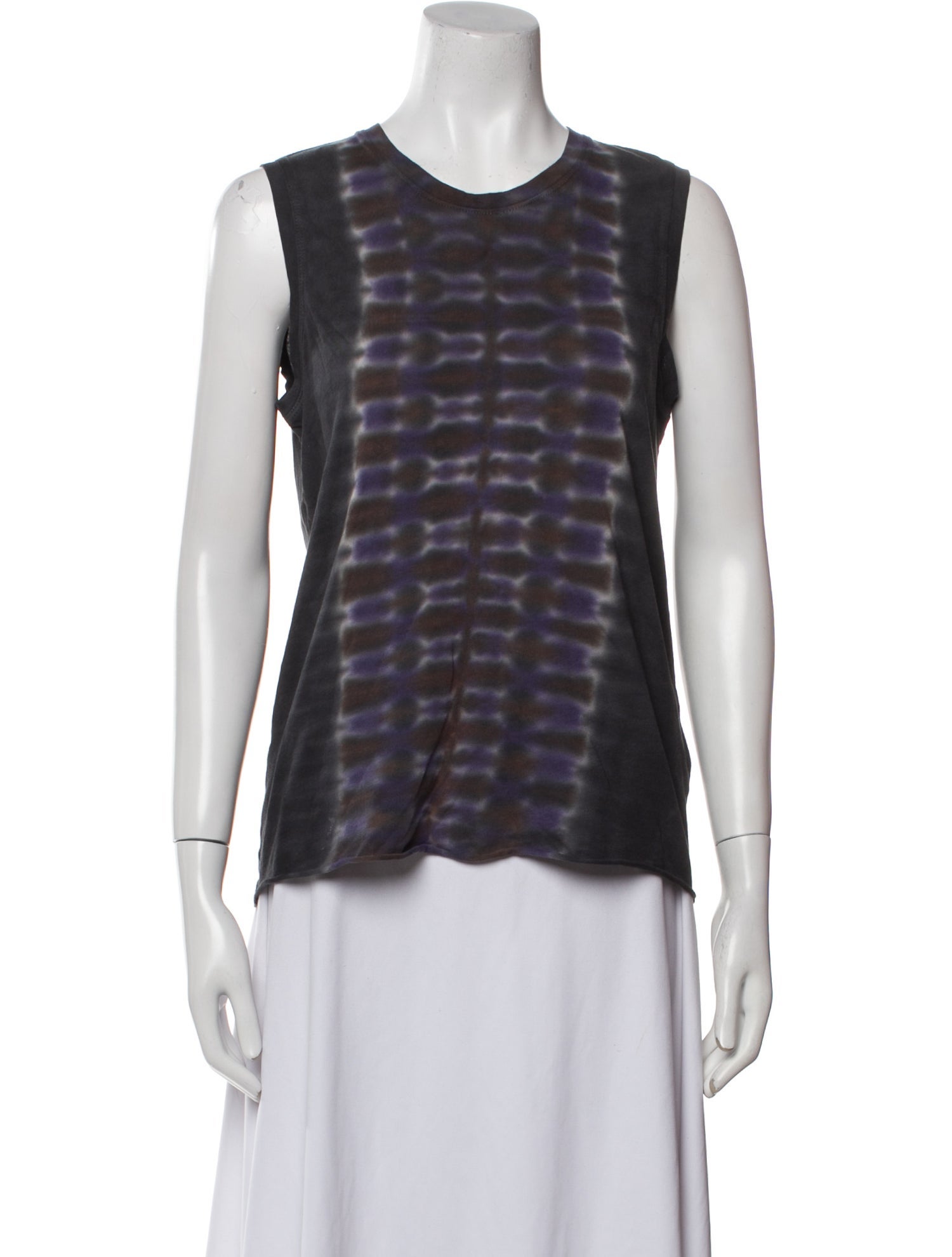 Raquel Allegra Printed Crew Neck Top