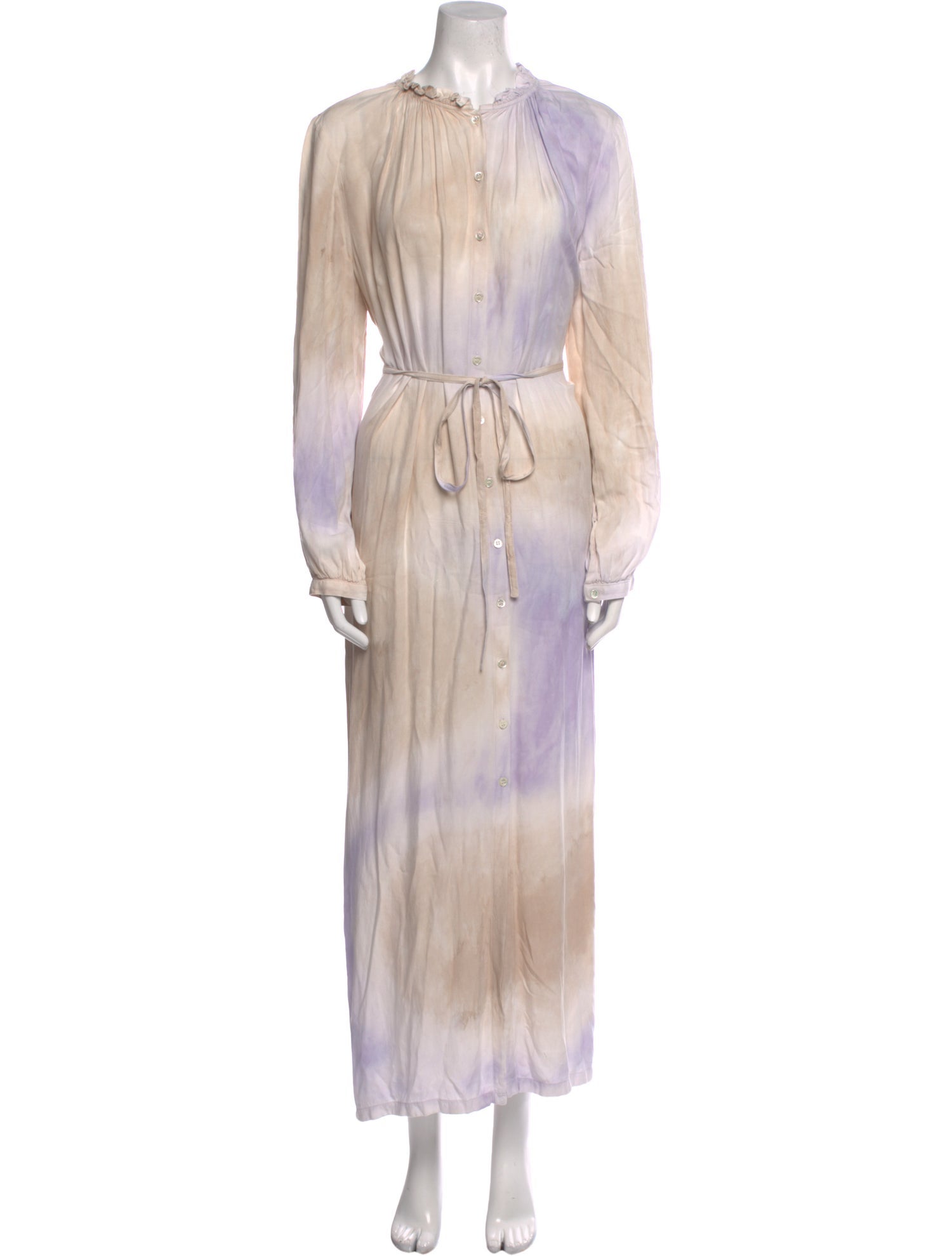 Raquel Allegra Tie-Dye Print Long Dress