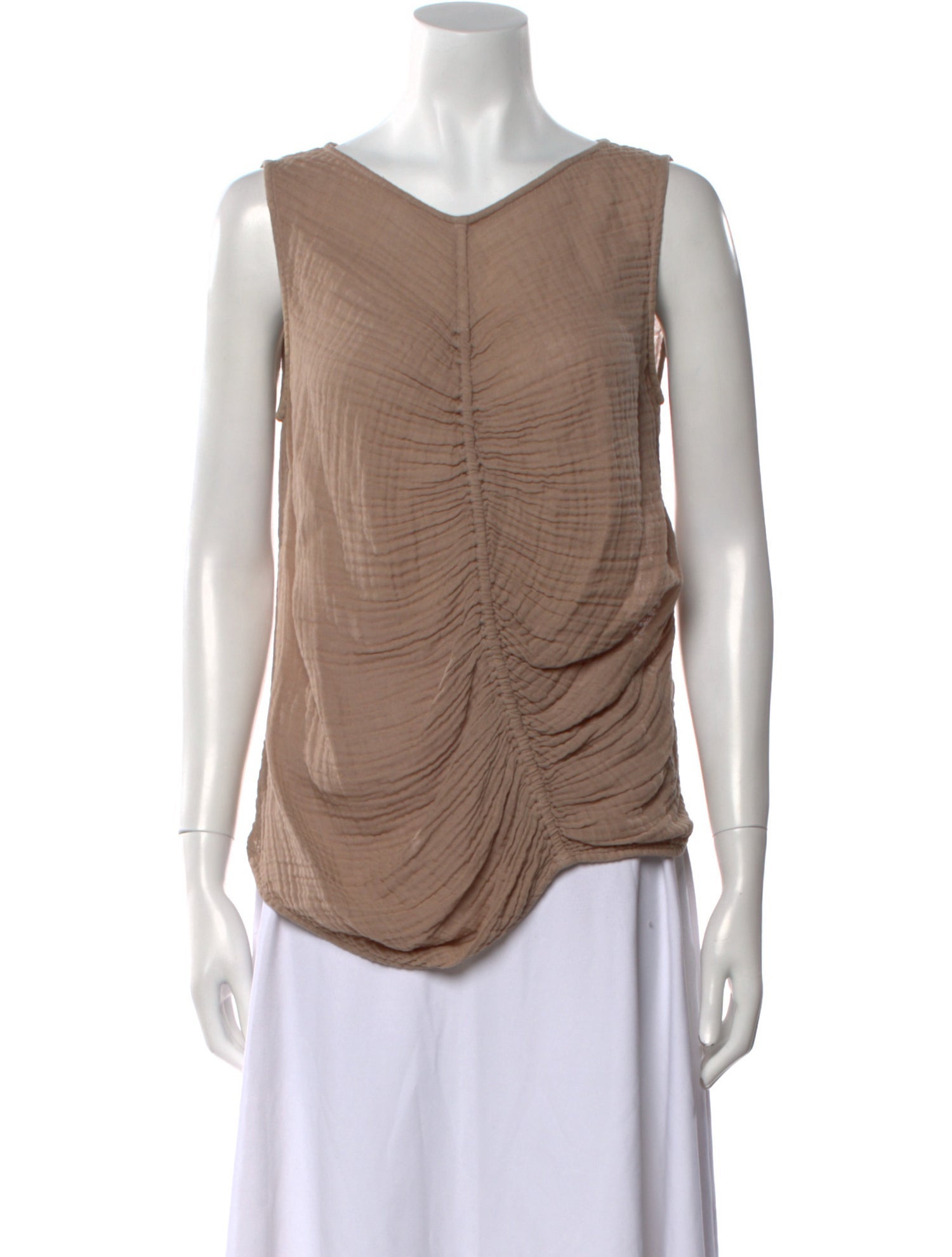 Raquel Allegra V-Neck Sleeveless Blouse
