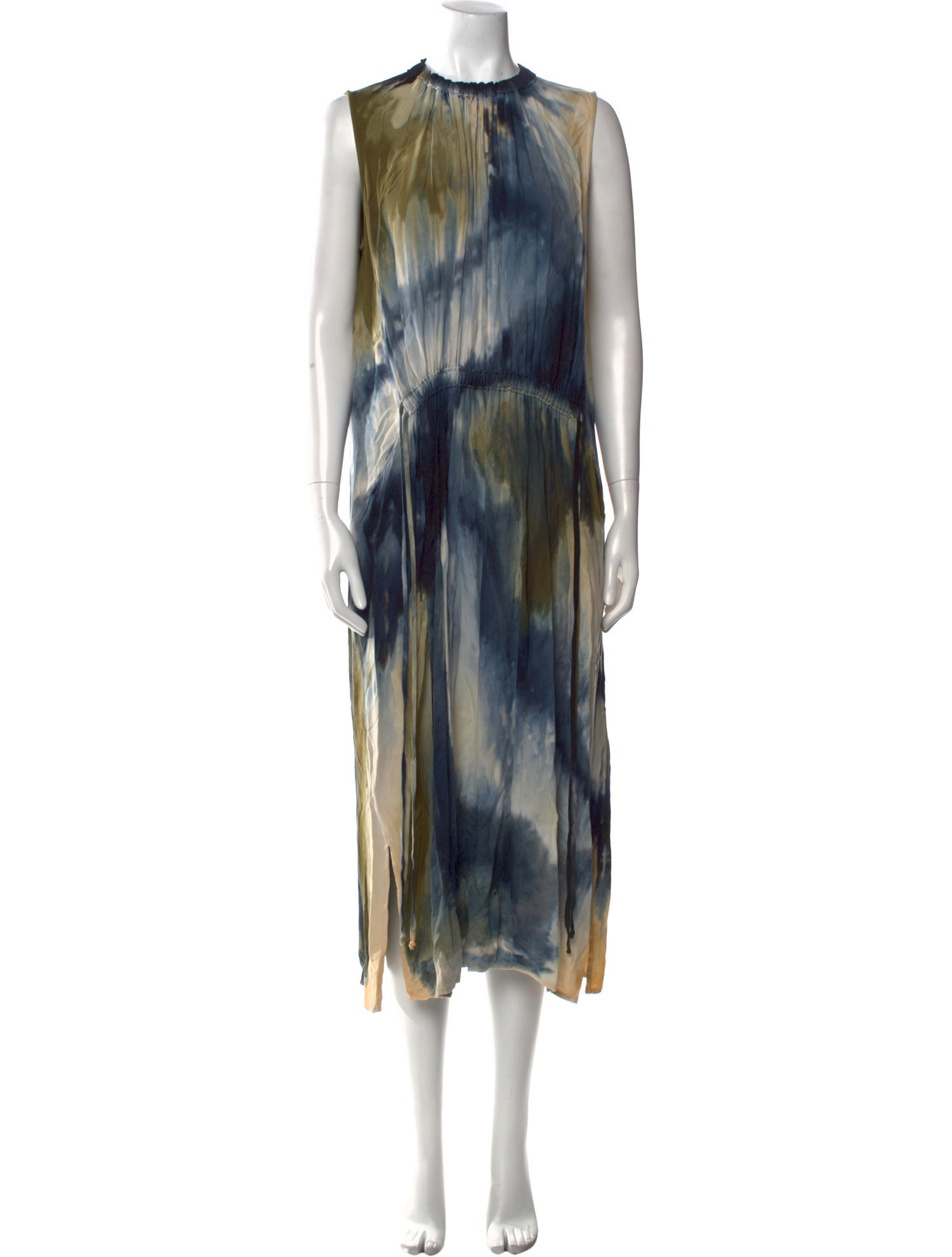 Raquel Allegra Printed Long Dress