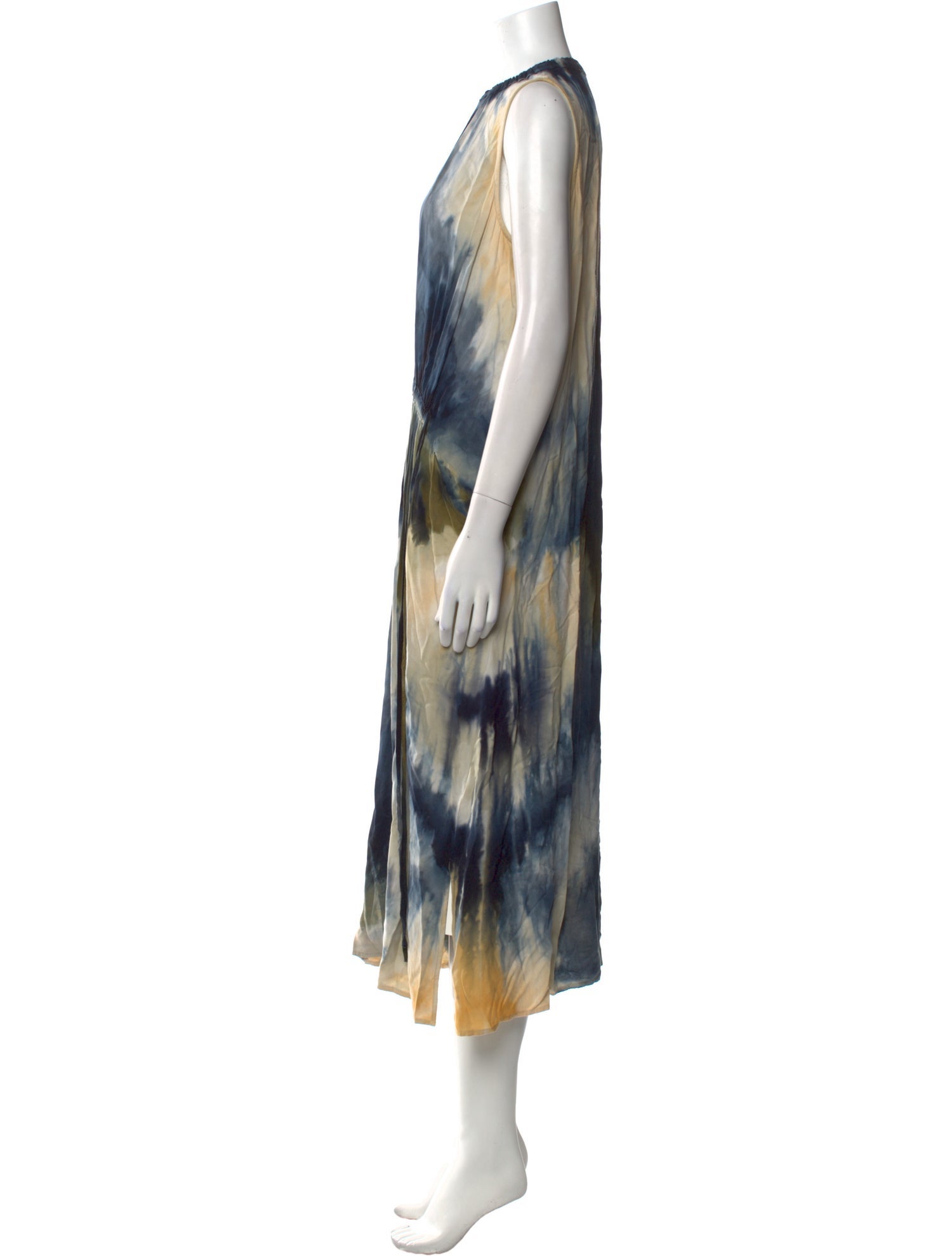 Raquel Allegra Printed Long Dress