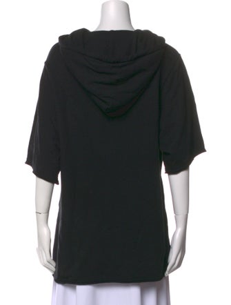 Raquel Allegra Cowl Neck Short Sleeve Sweatshirt