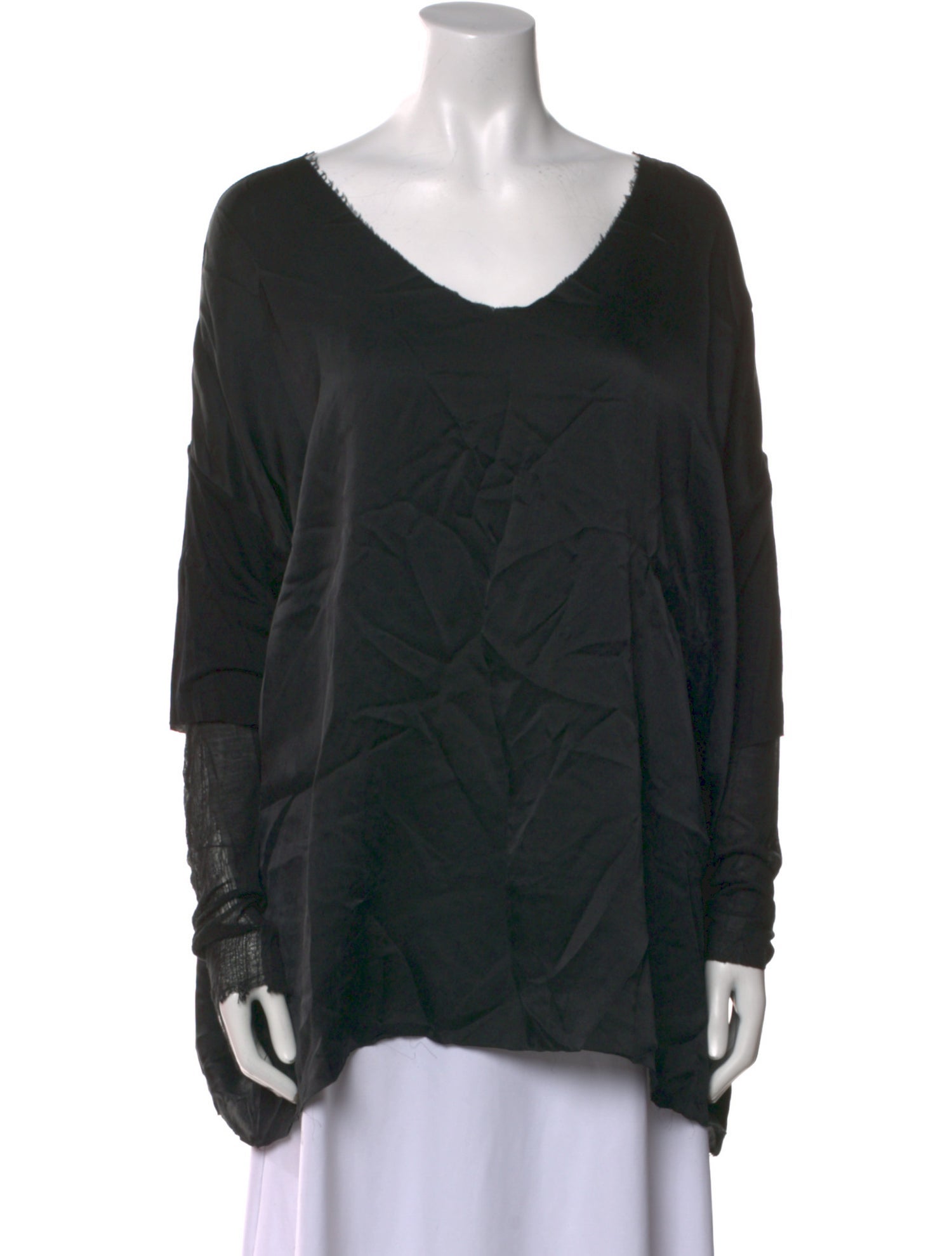 Raquel Allegra Silk Scoop Neck Blouse