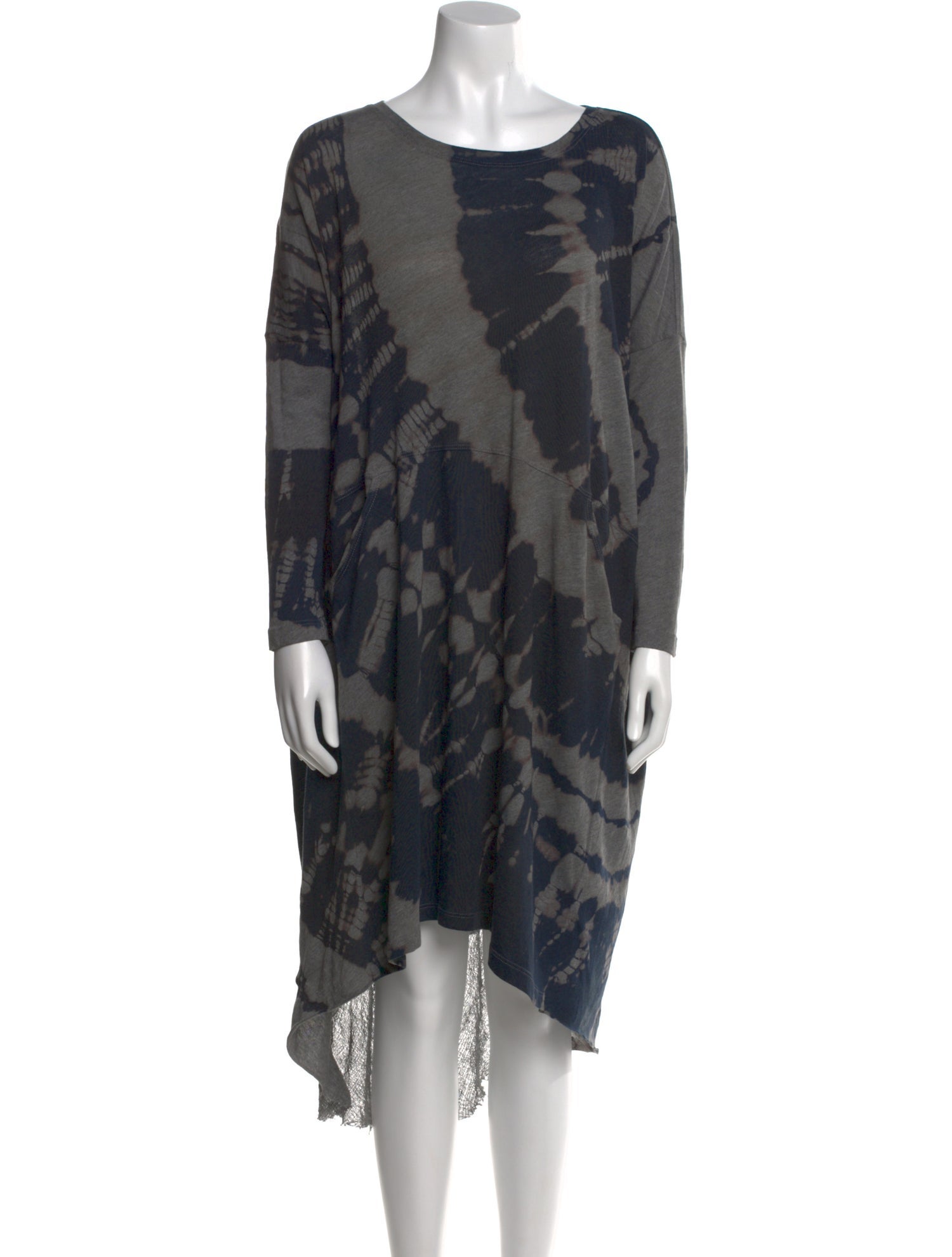 Raquel Allegra Tie-Dye Print Knee-Length Dress