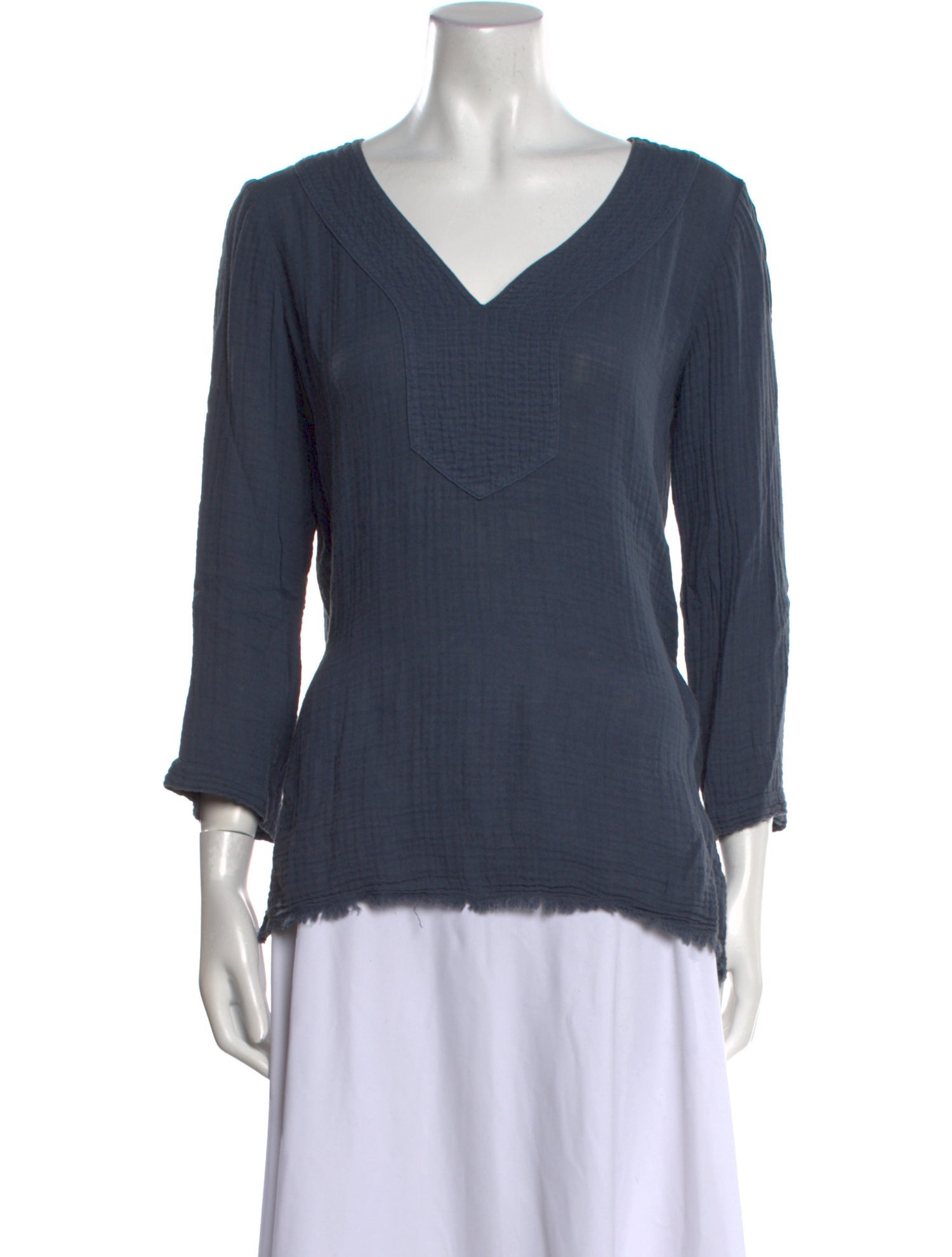 Raquel Allegra V-Neck Long Sleeve Top