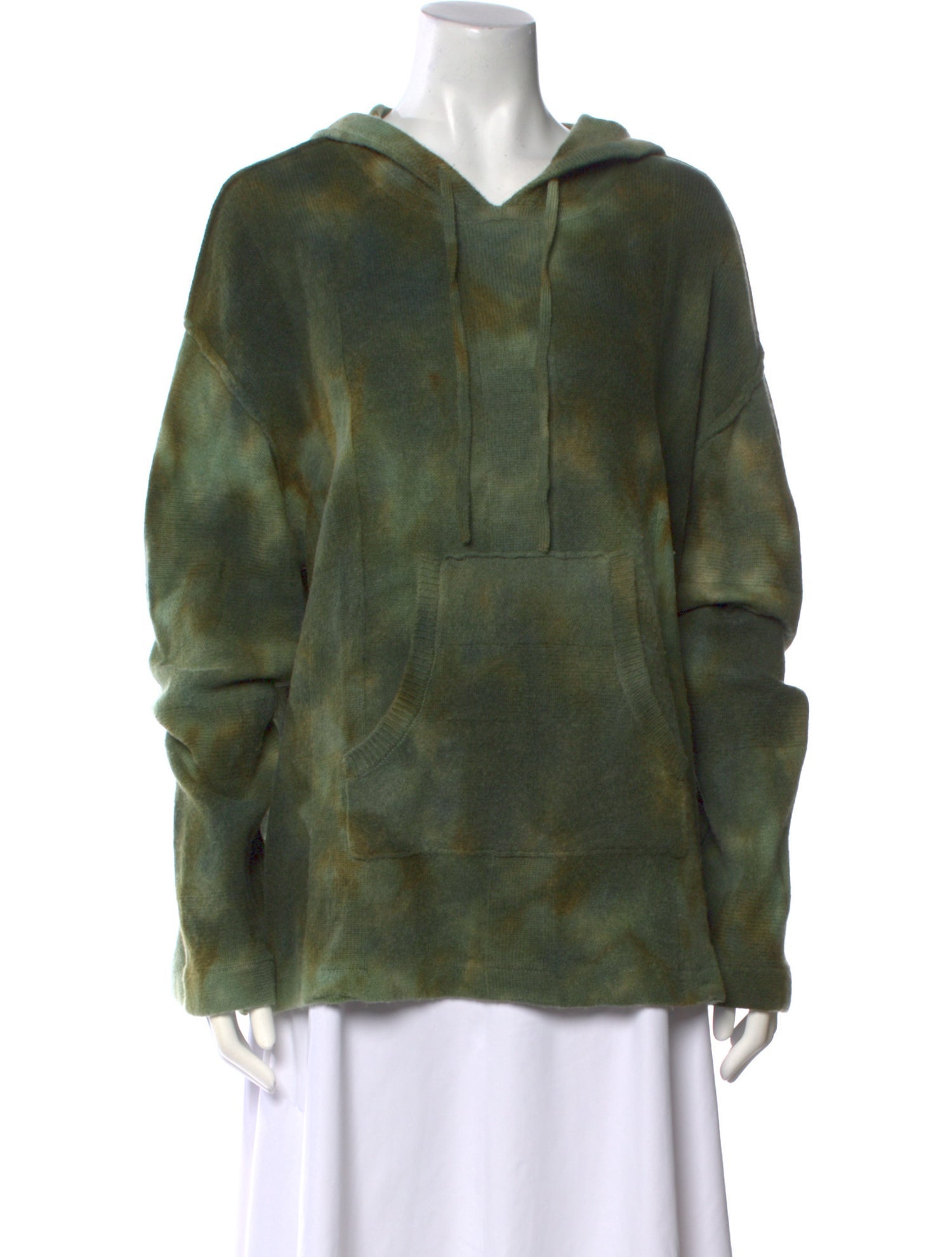 Raquel Allegra Merino Wool Tie-Dye Print Sweatshirt