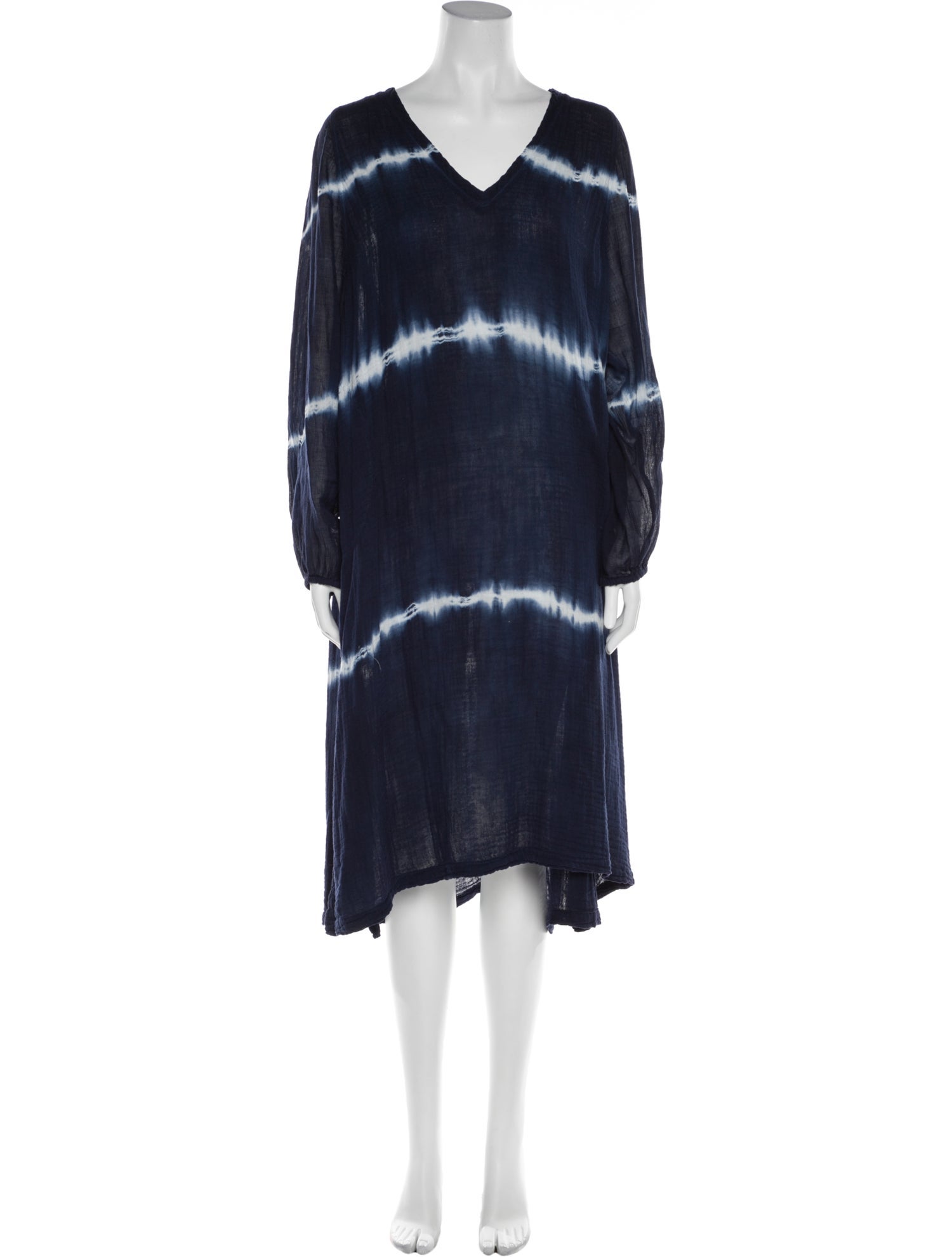 Raquel Allegra Tie-Dye Print Knee-Length Dress