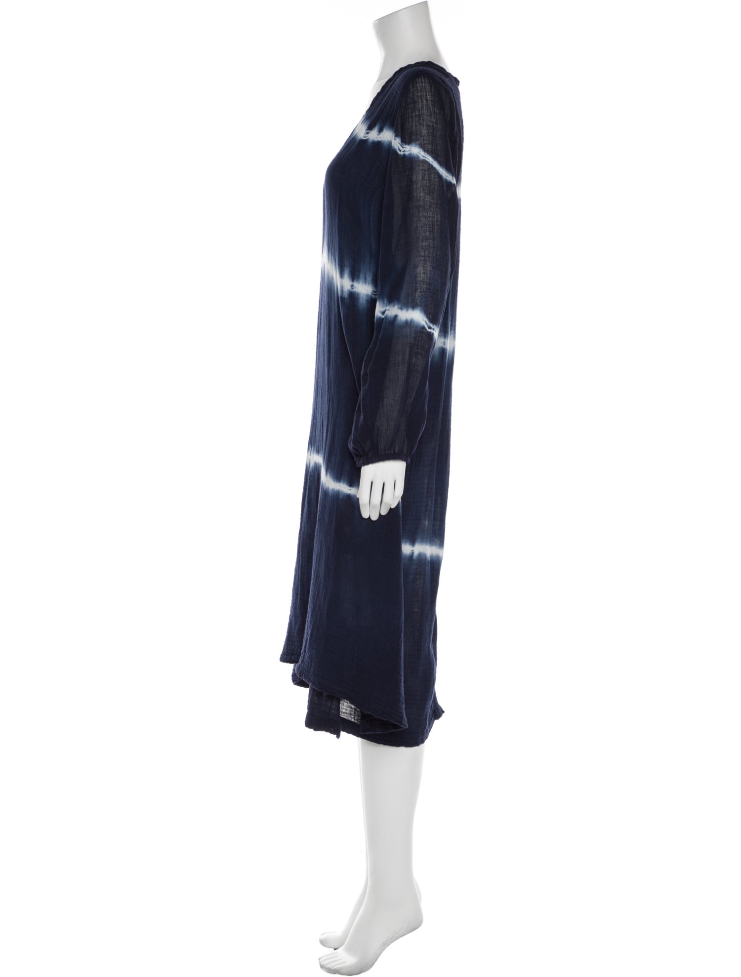 Raquel Allegra Tie-Dye Print Knee-Length Dress