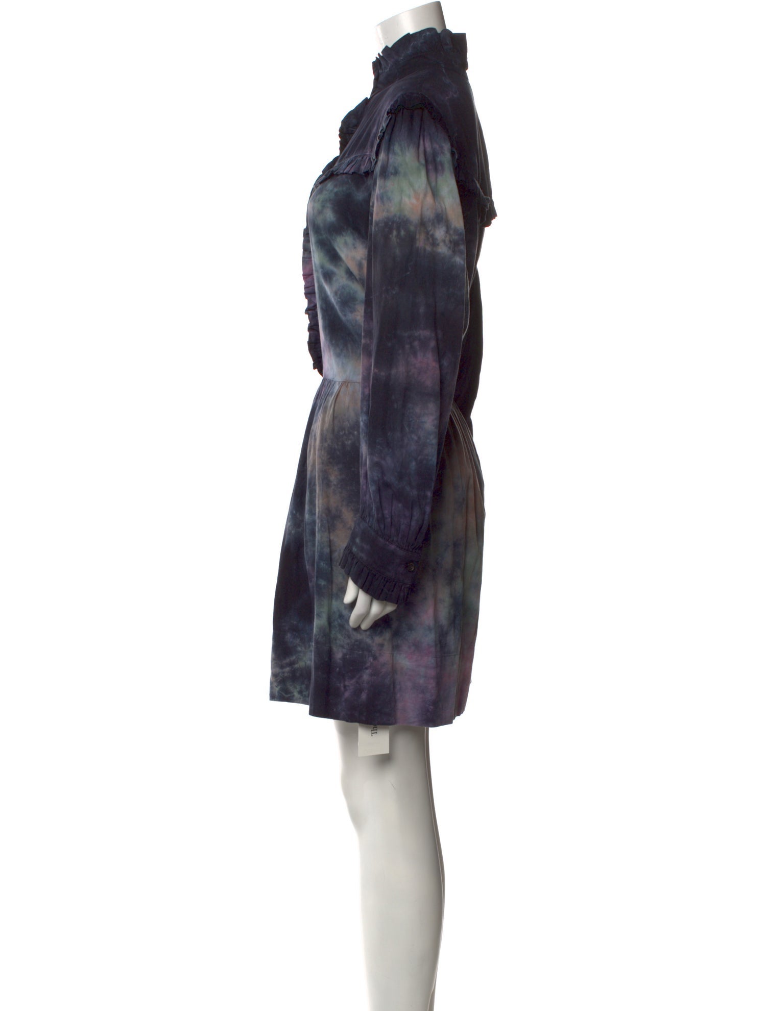 Raquel Allegra Tie-Dye Print Knee-Length Dress