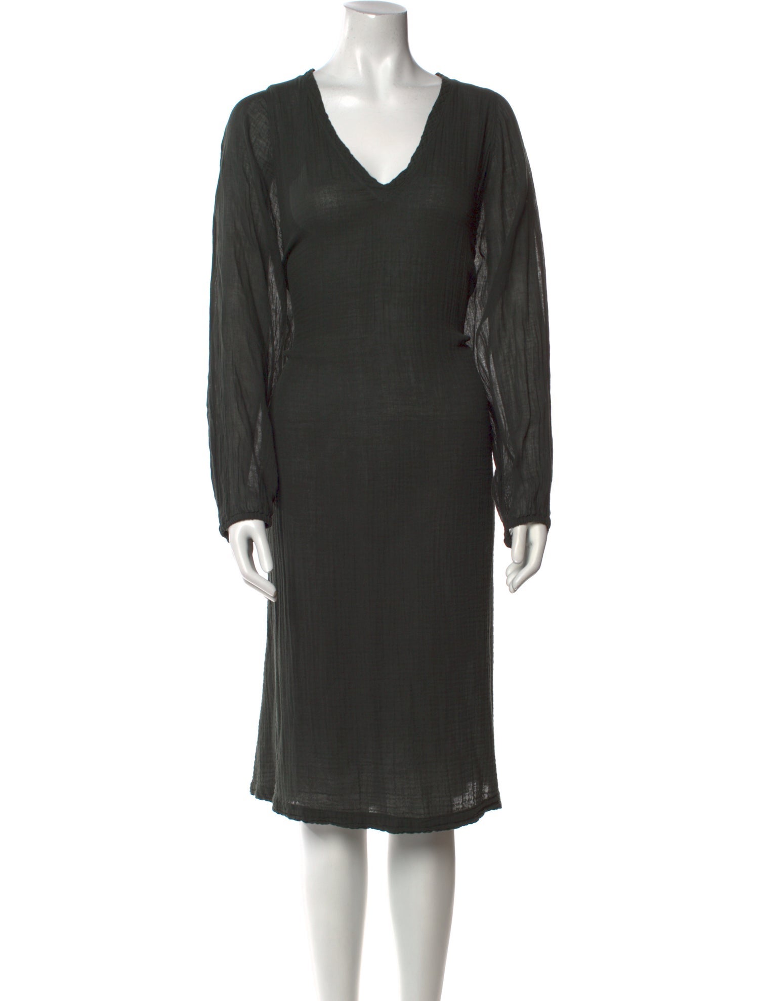 Raquel Allegra V-Neck Midi Length Dress