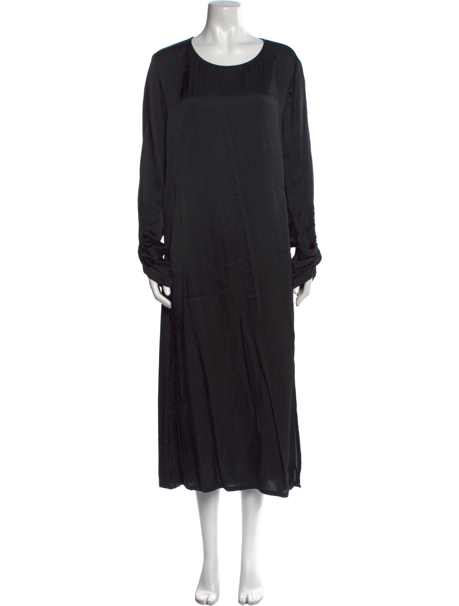 Raquel Allegra Scoop Neck Long Dress