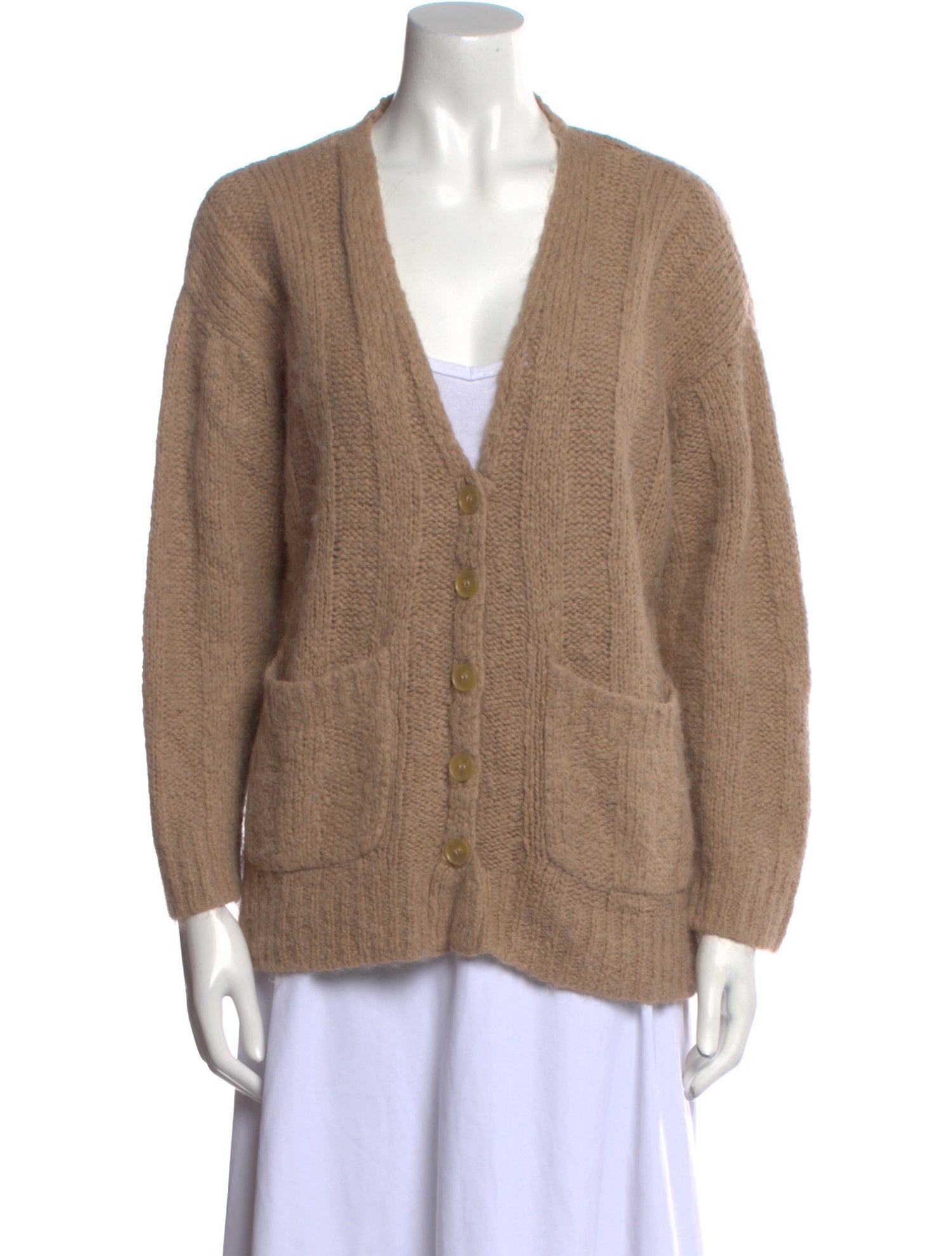 Raquel Allegra Alpaca V-Neck Sweater