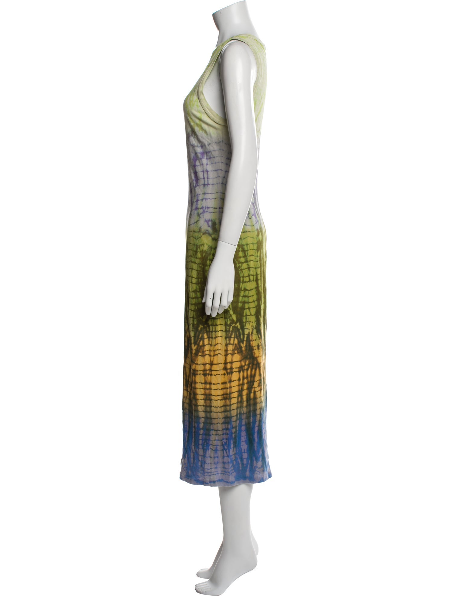 Raquel Allegra Tie-Dye Print Long Dress