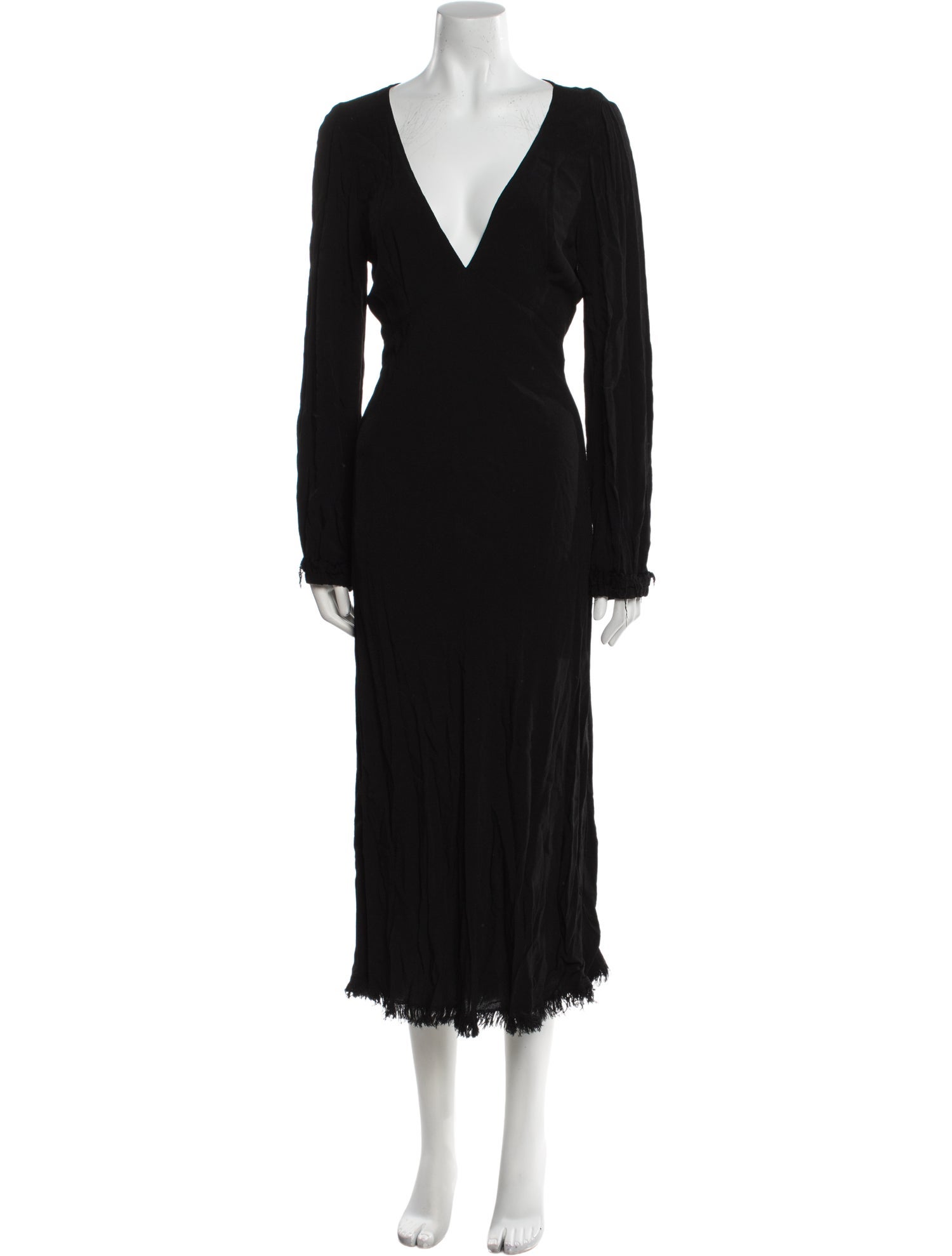 Raquel Allegra V-Neck Long Dress