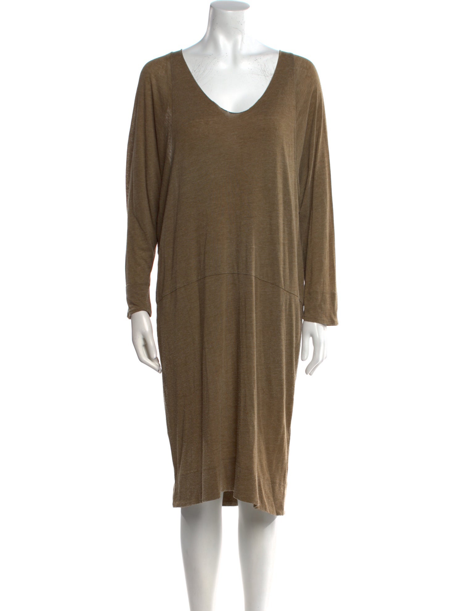 Raquel Allegra Scoop Neck Knee-Length Dress